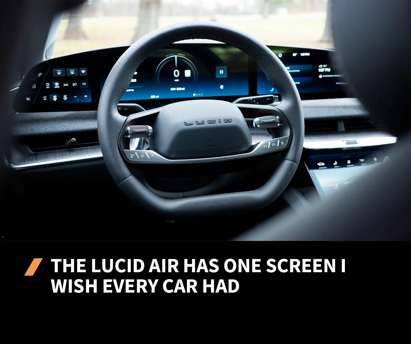 The Drive - An ode to the Lucid Air's Left Cockpit Panel: A set of ...