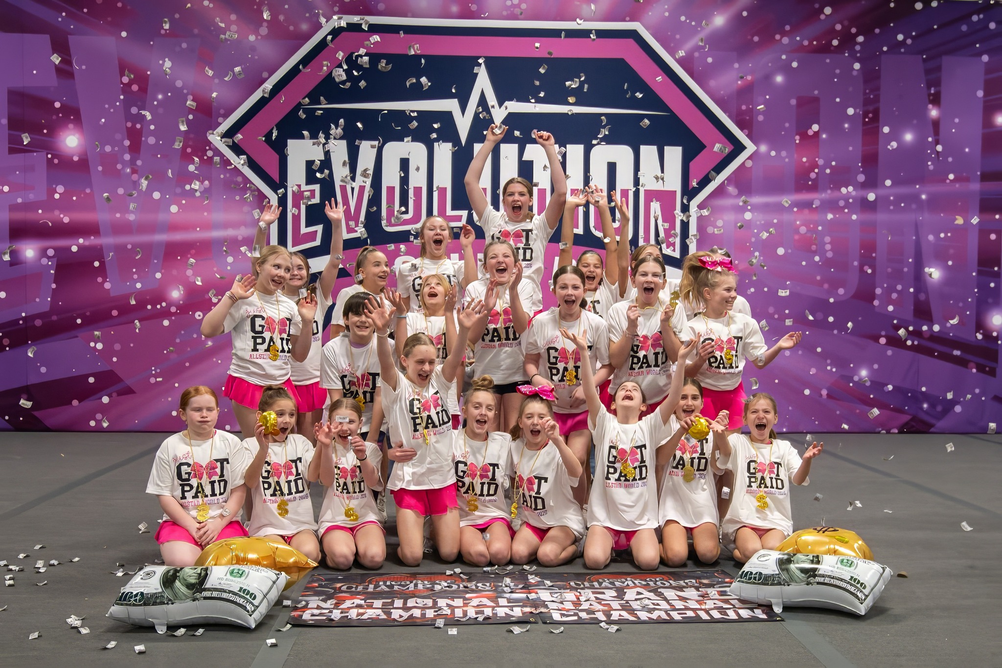 Evolution Cheer - Worlds Wednesday (a day late!) 🌎👑... | Facebook