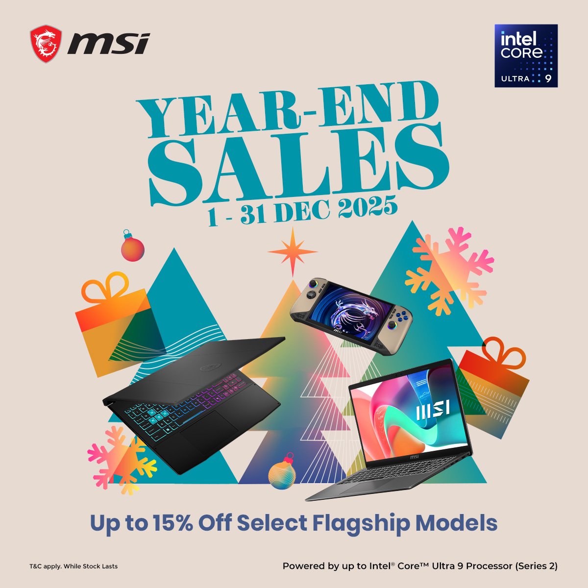 iTworld - 🎉 MSI YEAR END SALES IS HERE! 🎉 End 2025 with... | Facebook