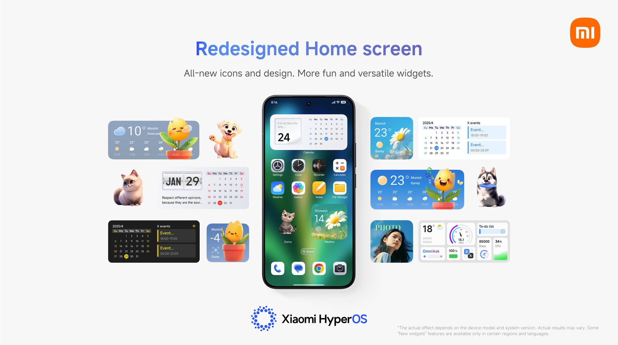 Xiaomi HyperOS - Redesigned Home screen With all-new... | Facebook