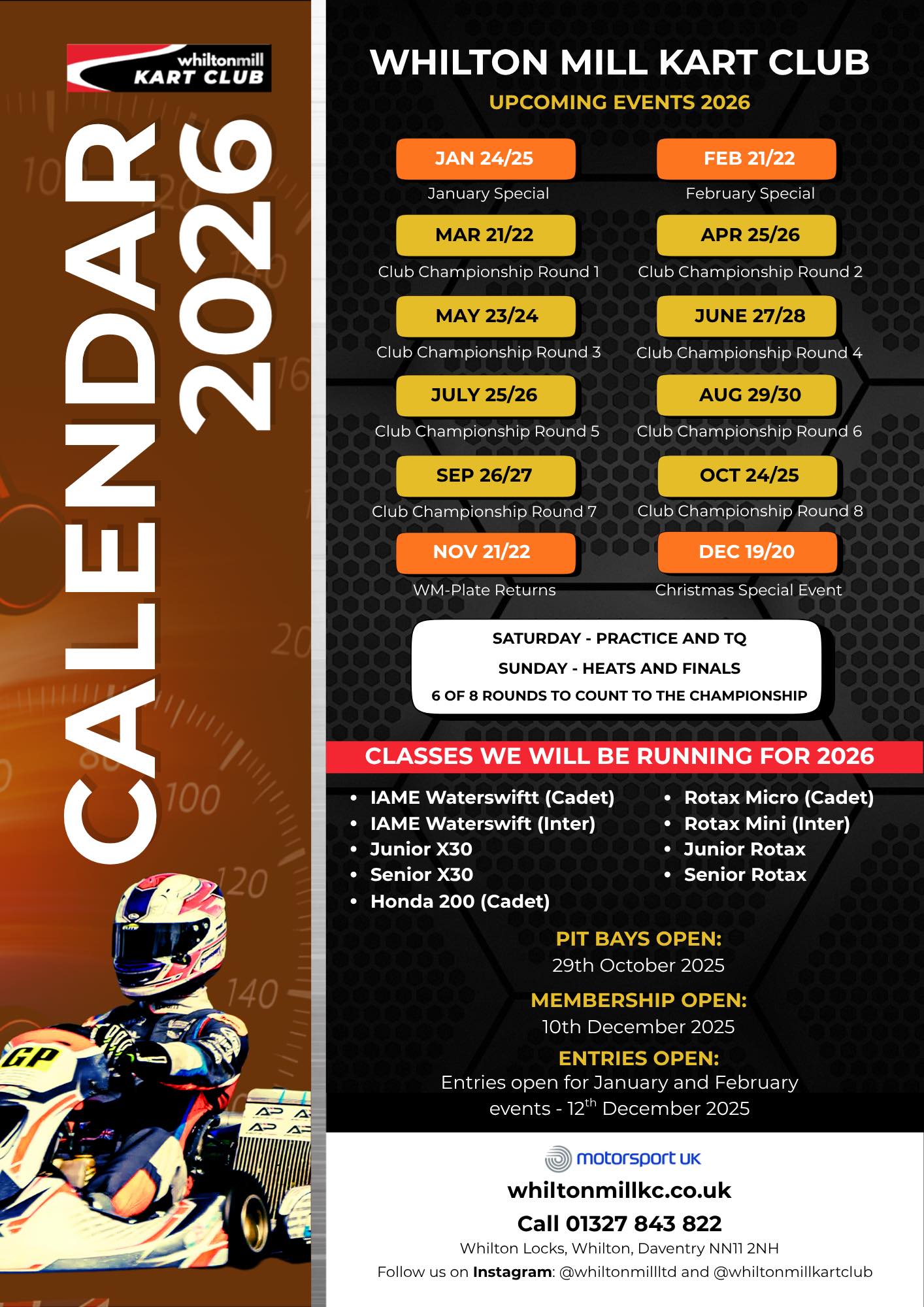 Whilton - 🏁 WMKC 2026 CALENDAR IS HERE! 🏁 Get ready for another ...