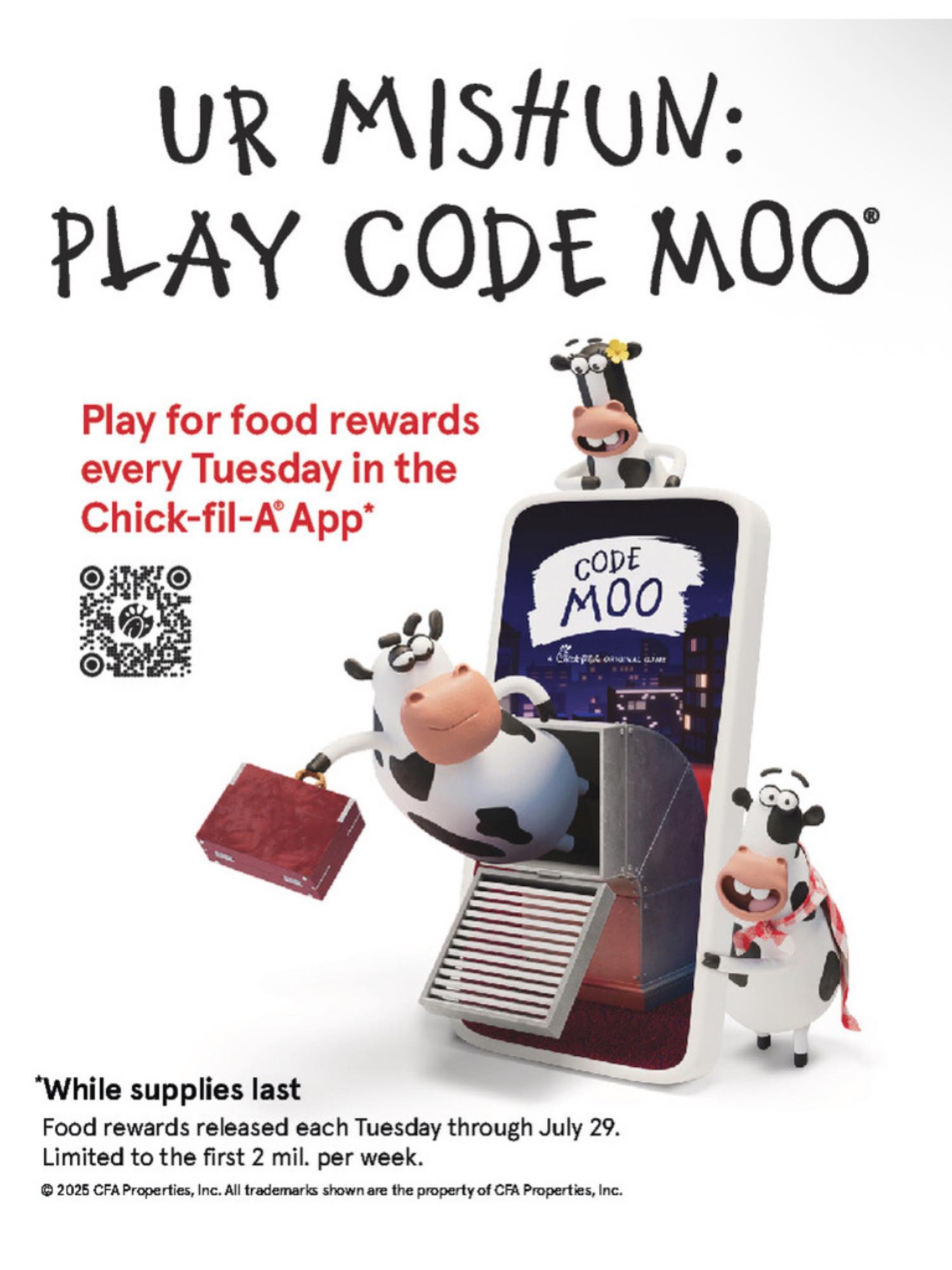 Chick-fil-A - 🚨 CODE MOO ALERT! 🚨 The herd is back… it’s time to ...