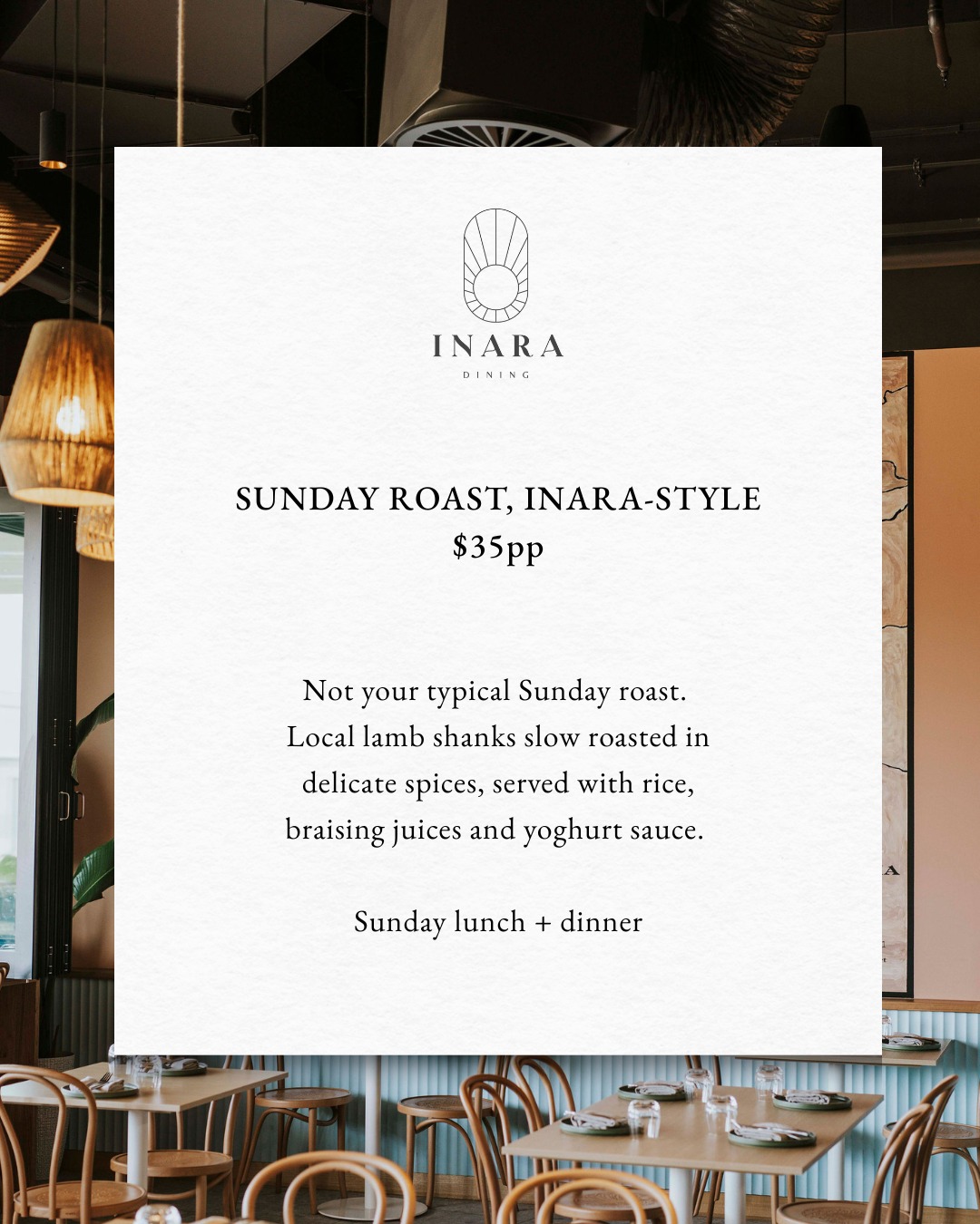 Busselton - Sunday Roast, INARA style! 🍽 Sunday Roast, with Middle ...