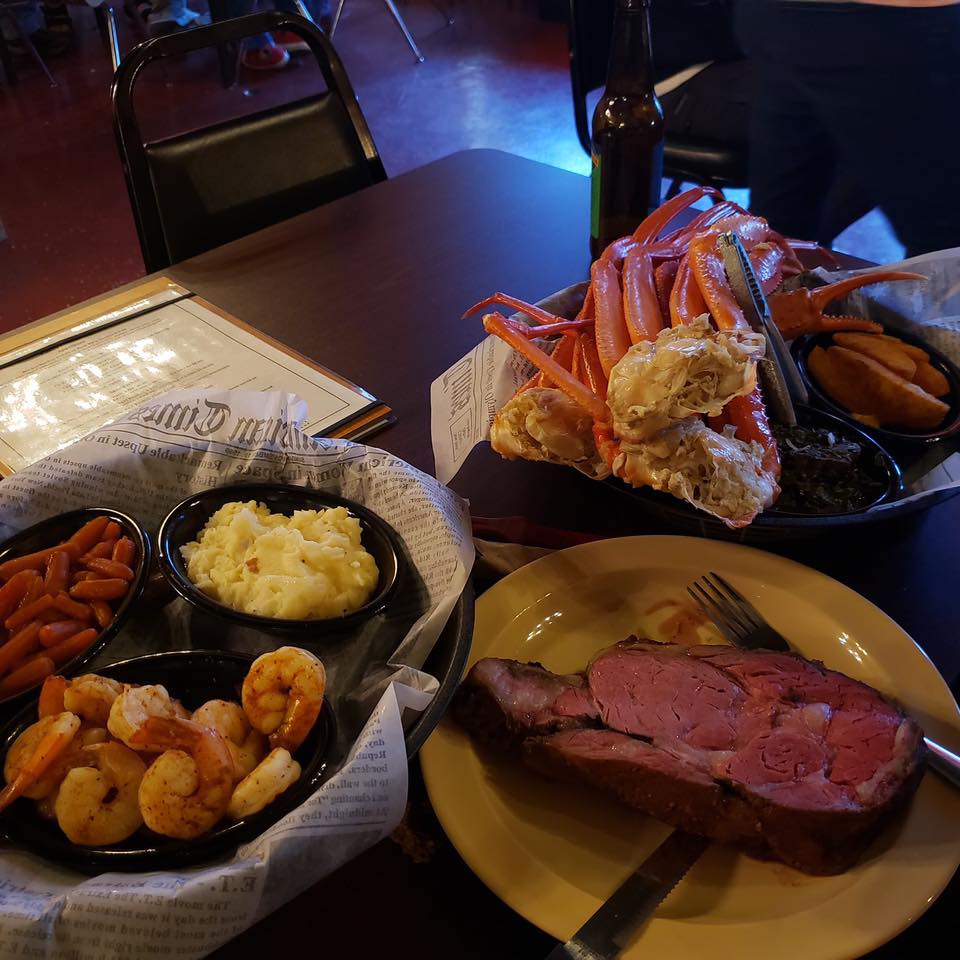 Prime Rib Friday and Crab & Shrimp Steamer Buckets Saturday