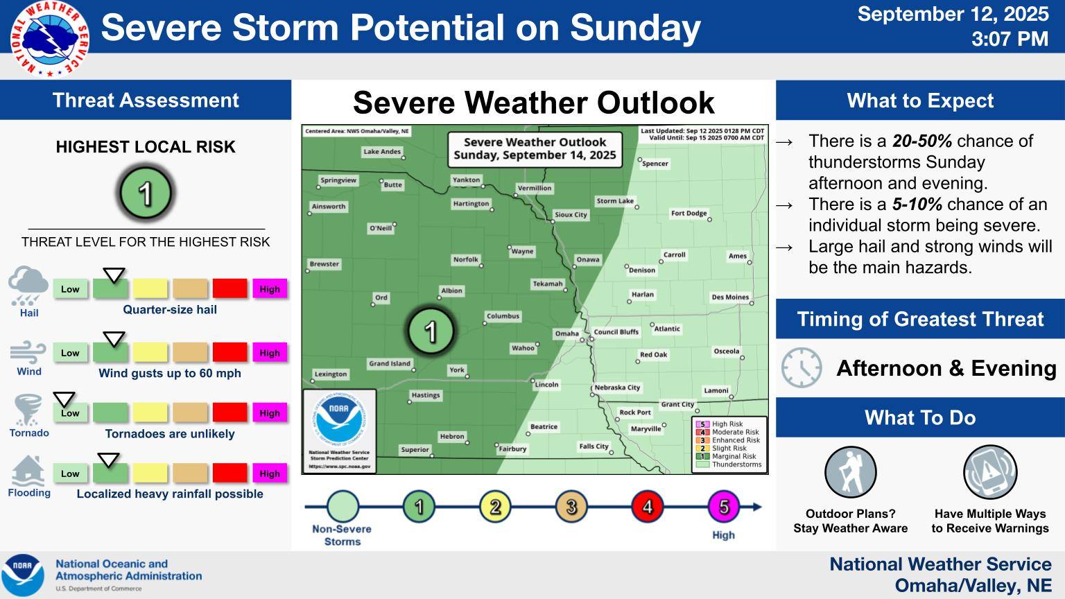 US - Shower and storm chances return to the area Sunday afternoon and ...
