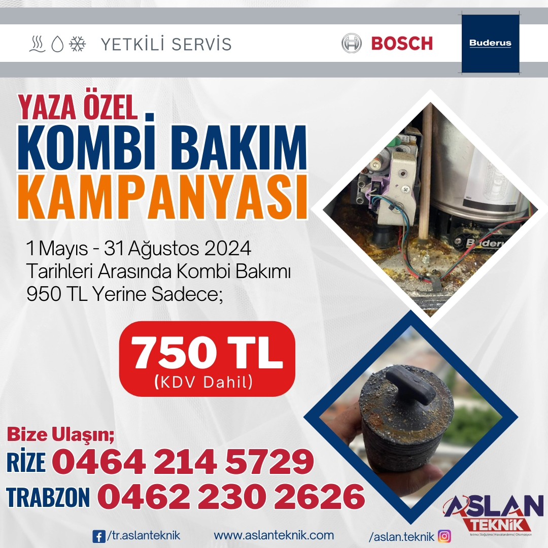 Bosch Termoteknik Buderus Yetkili Servis - Aslan Teknik | Trabzon