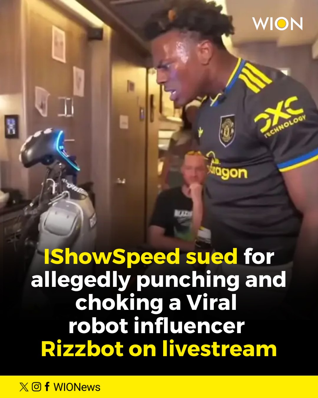 WION - YouTube content creator IShowSpeed is facing a lawsuit from ...