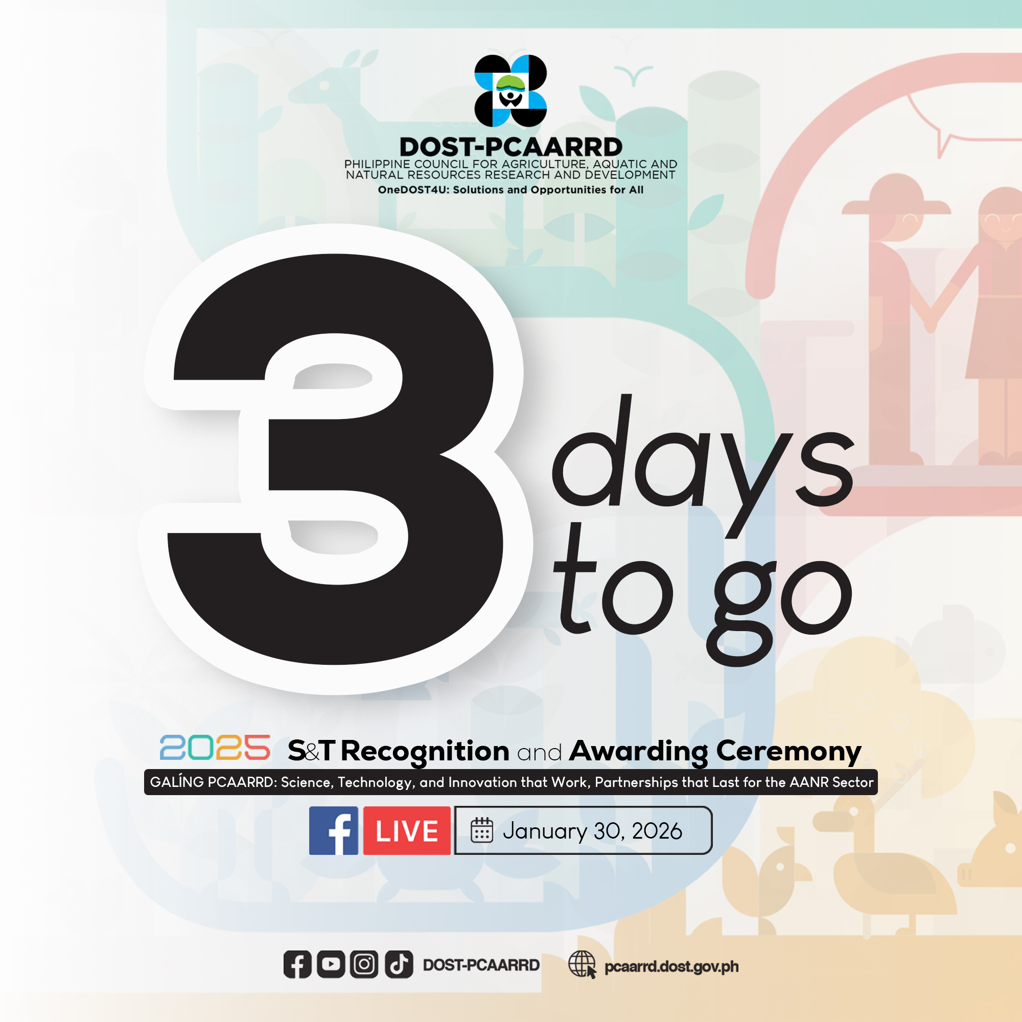 DOST - Three days to go before DOST-PCAARRD’s S&T Recognition and ...