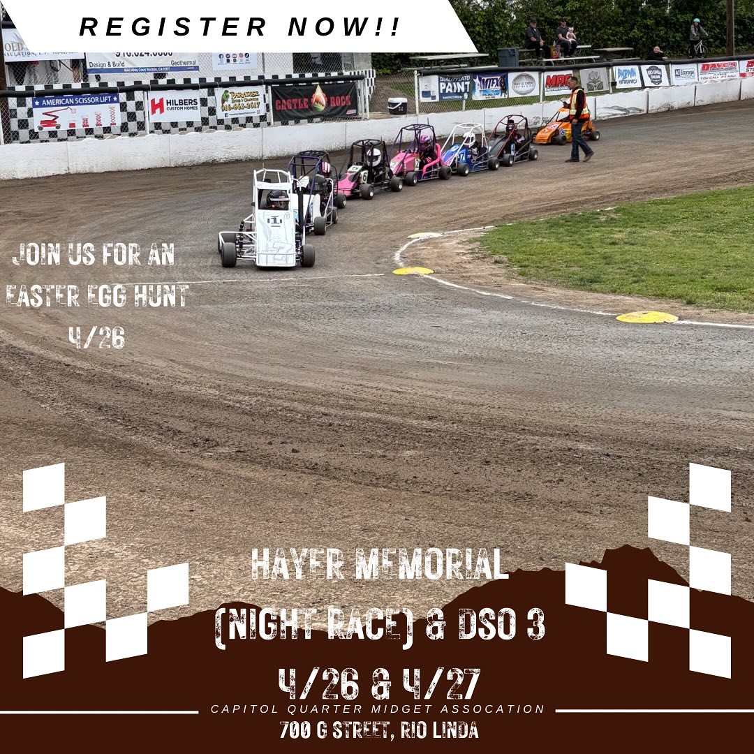 Registration is now... - Capitol Quarter Midget Association | Facebook