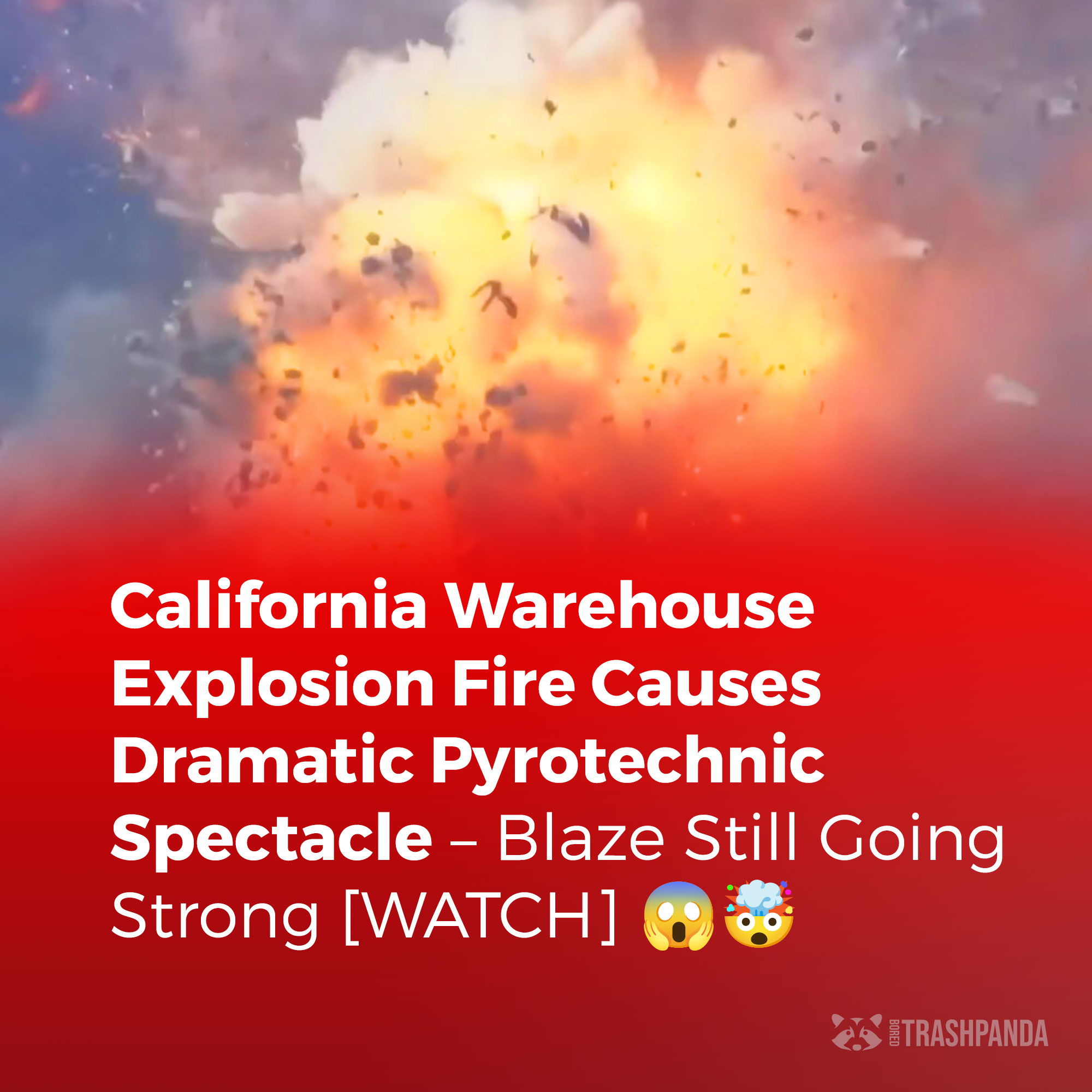 WD - WOW. This entire warehouse exploded!! 😱🤯 ... watch it, link in the ...