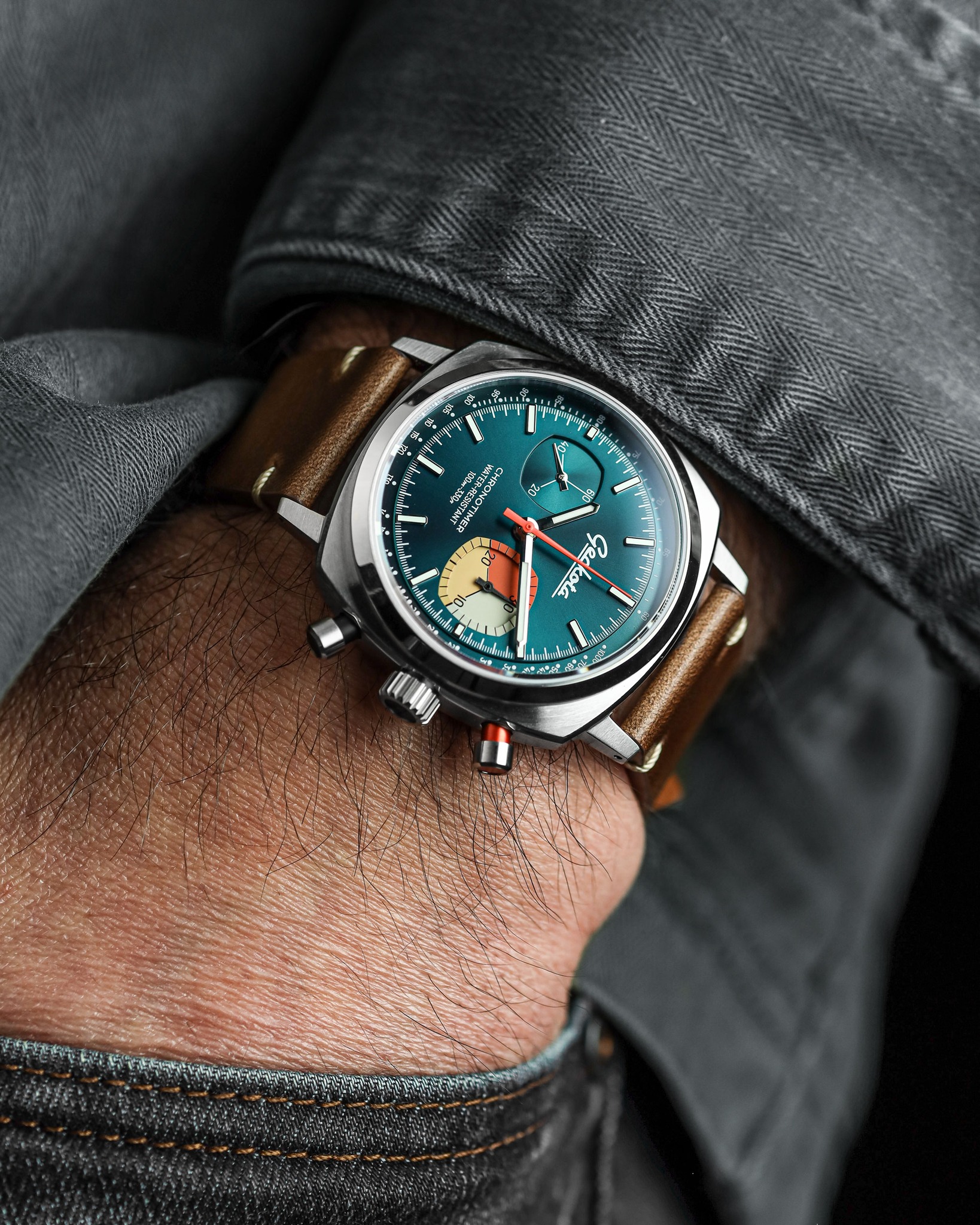 From the dual-layer sunburst dial to the polished indices with