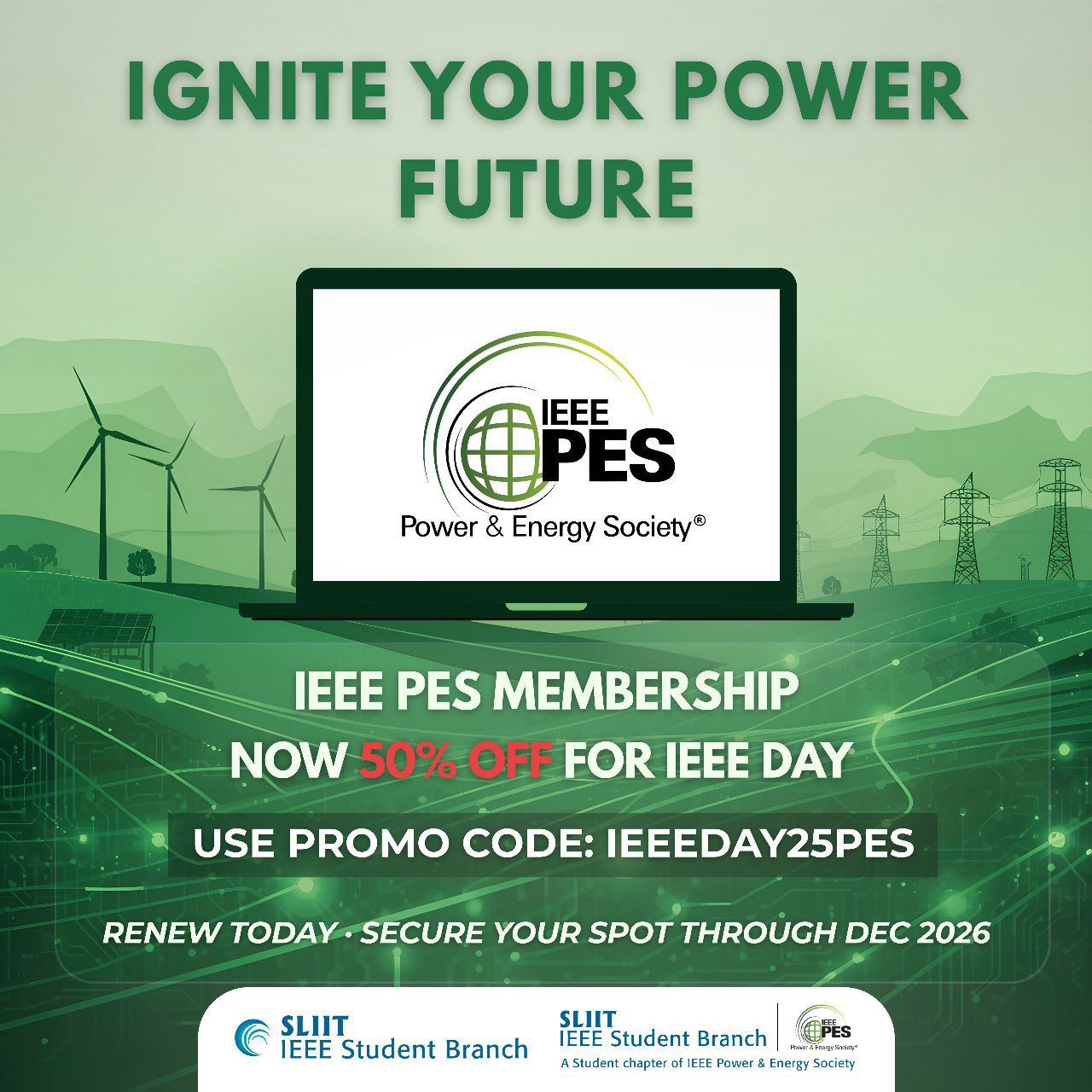 IEEE - 🚨 Exciting News! 🚨 IEEE PES Membership is 50% OFF for IEEE Day ...