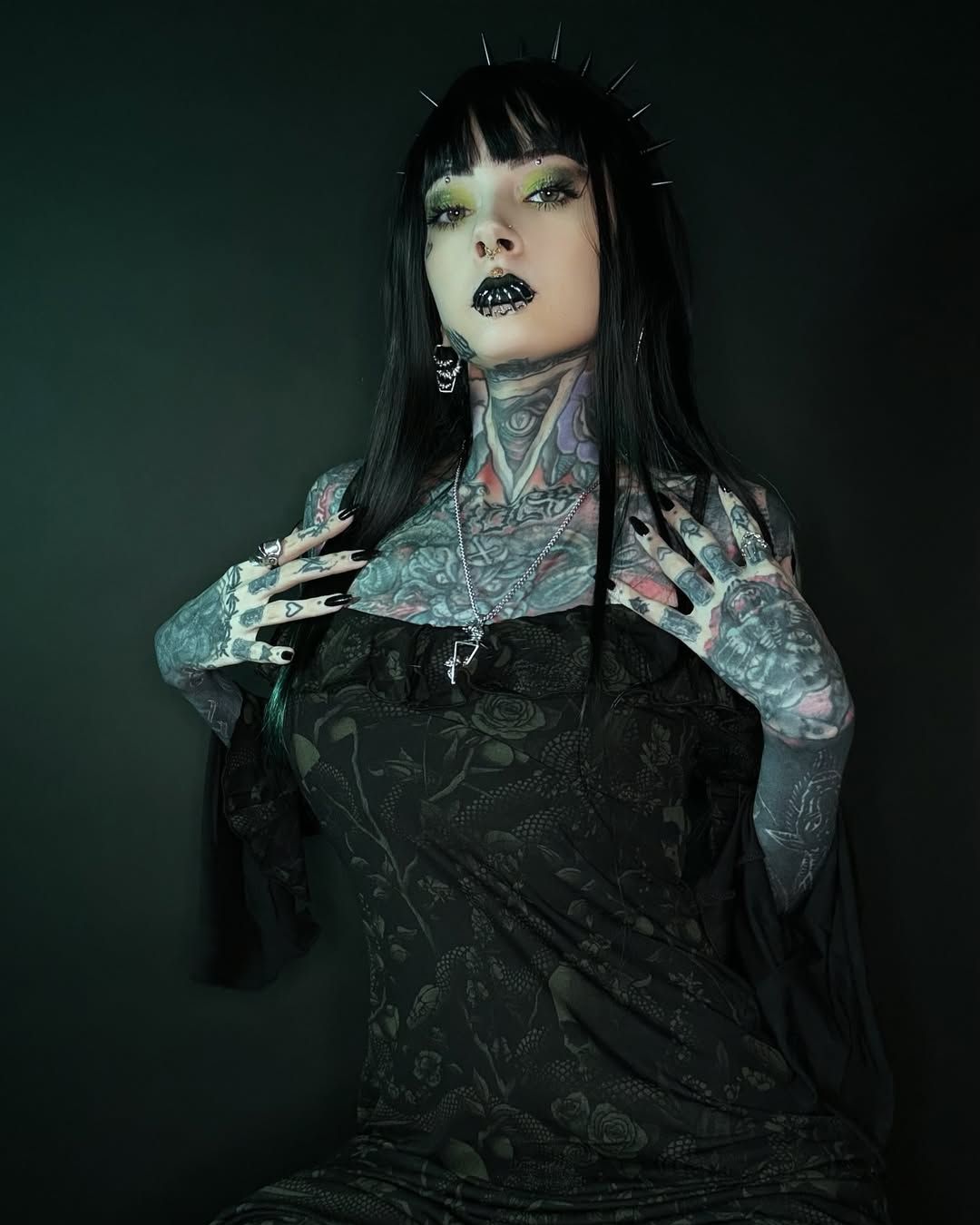 liloucianoofficial in the Eden Venom Dress! We are in love with