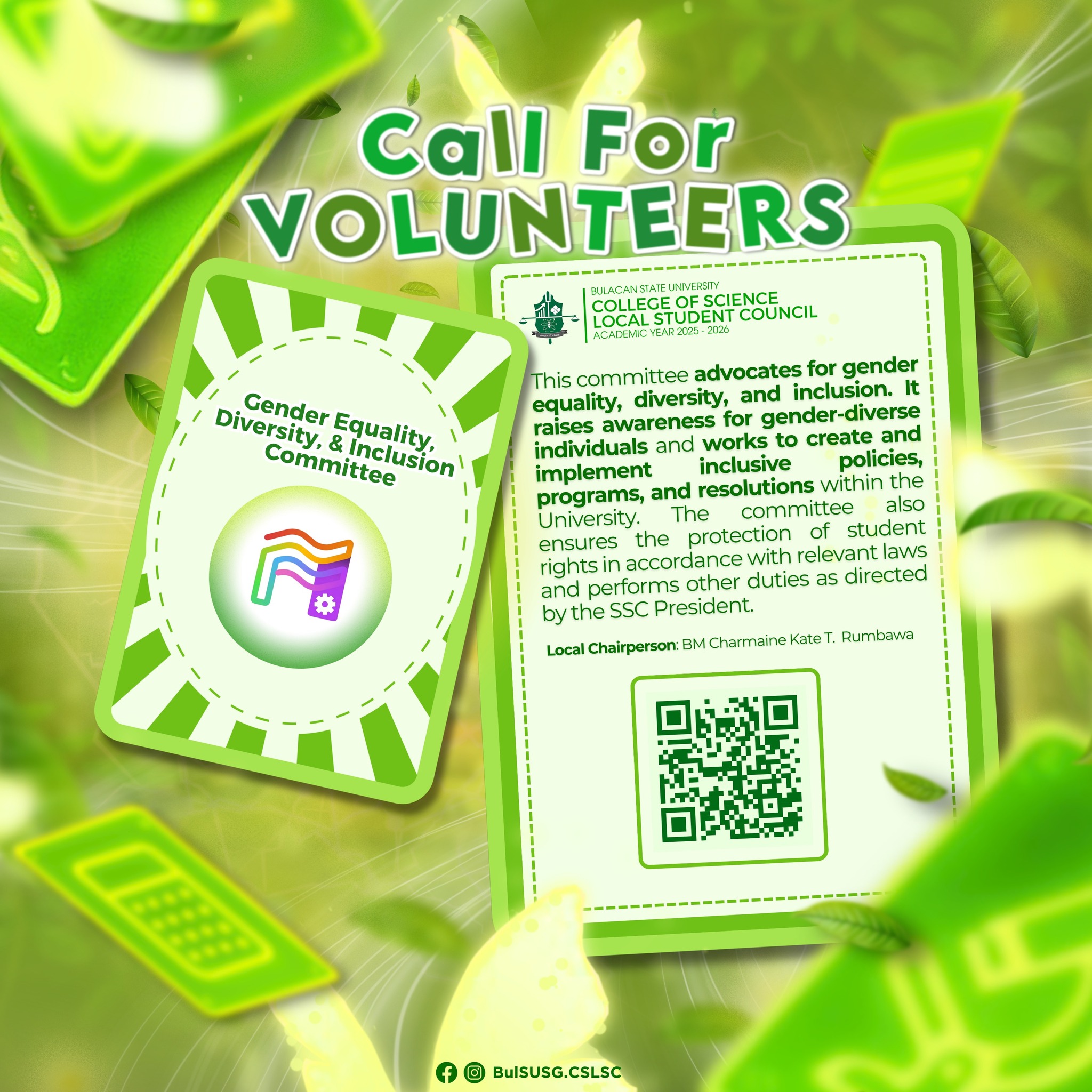 BulSU - Call For Volunteers: Gender Equality, Diversity, and Inclusion ...