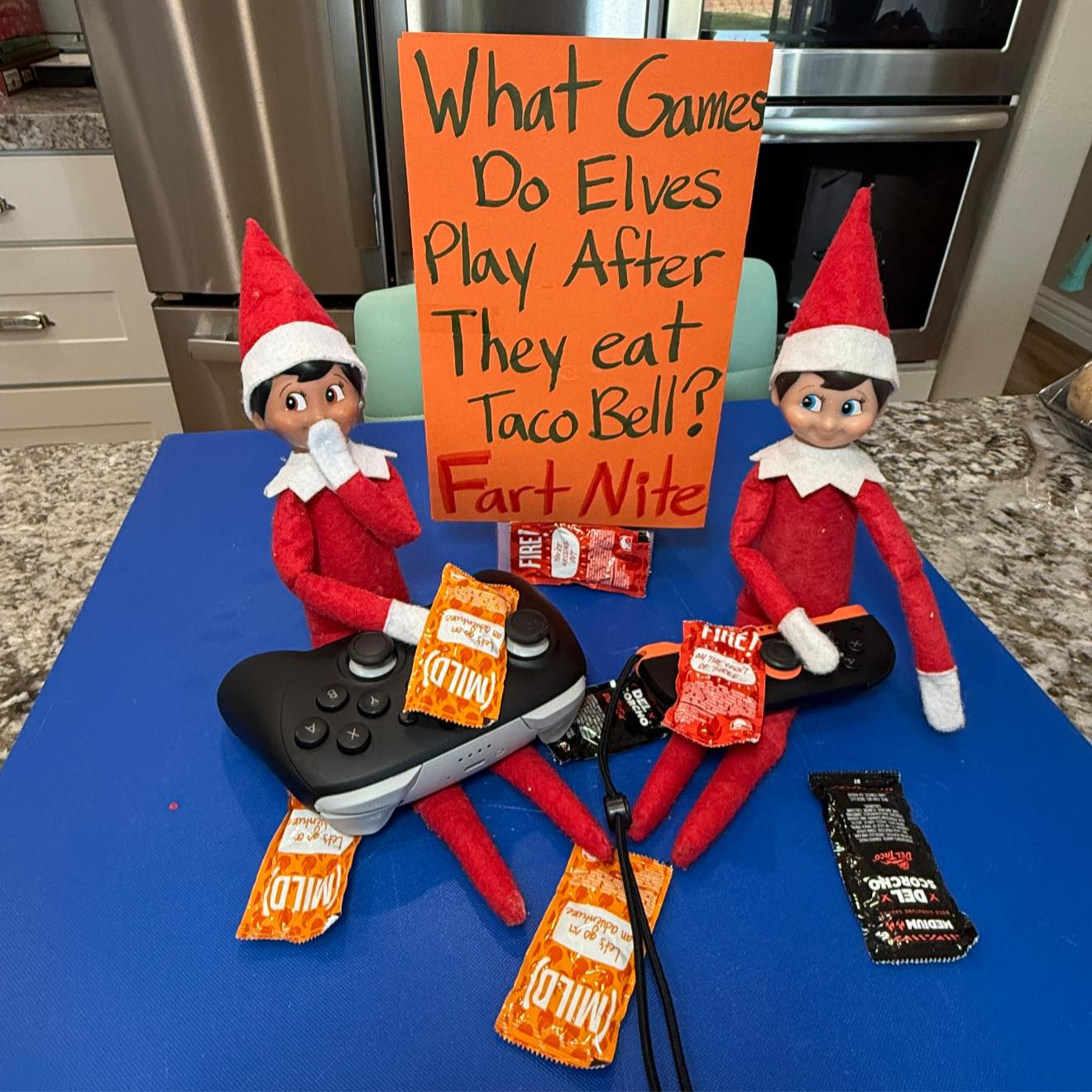 Fart nite #elfontheshelf - At Home with Jennie and Nick | Facebook