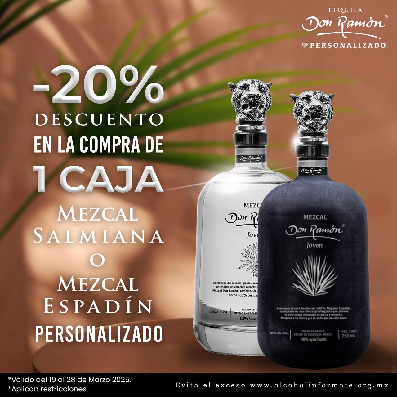 Botellas de Tequila Don Ramón personalizado