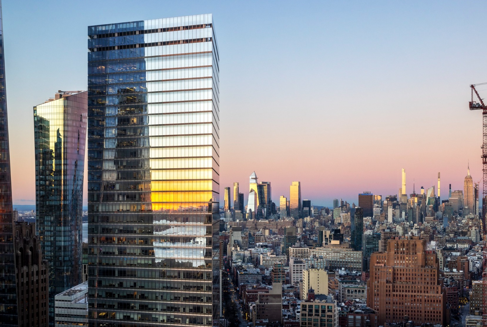 Silverstein - Golden hour, northerly NYC views, and 7 WTC; as seen from ...