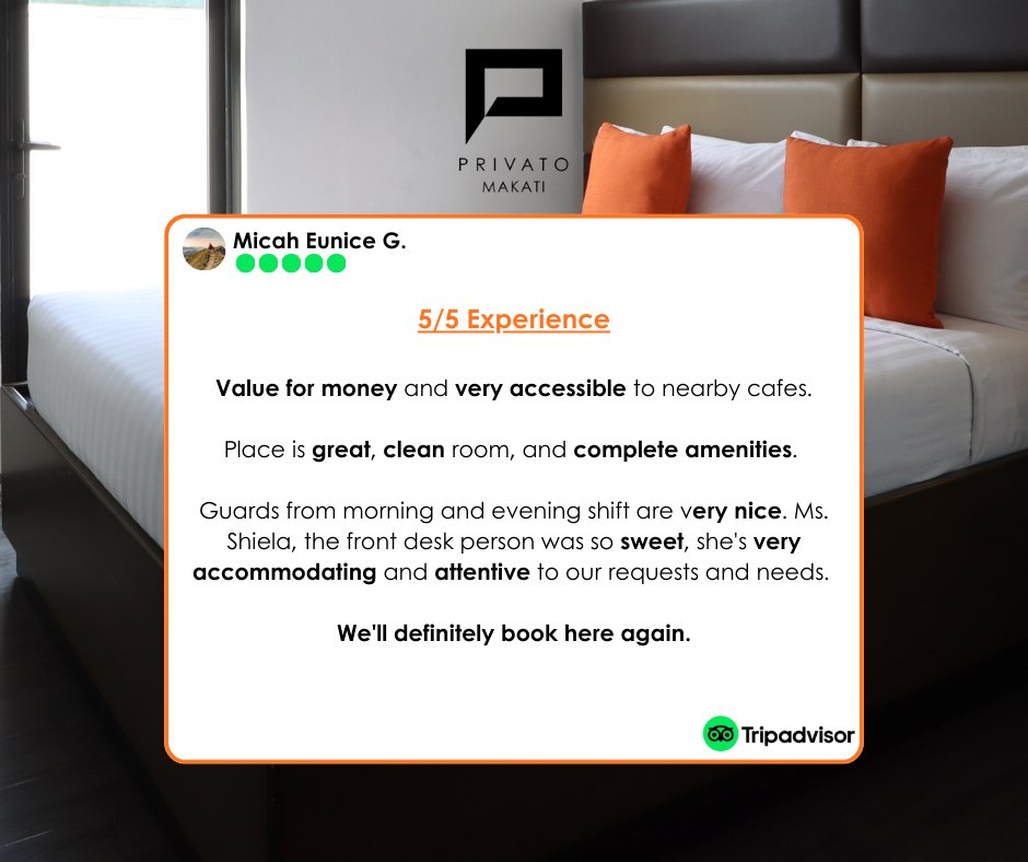 Privato - Convenient, clean, comfy and complete — that’s #PrivatoMakati ...