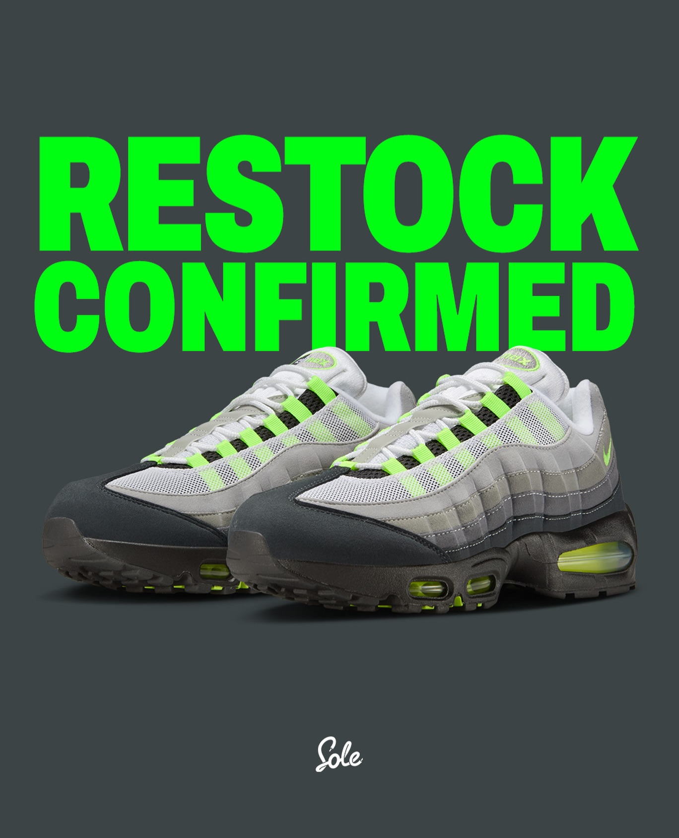 The Nike Air Max 95 OG Neon is coming back sooner than we thought