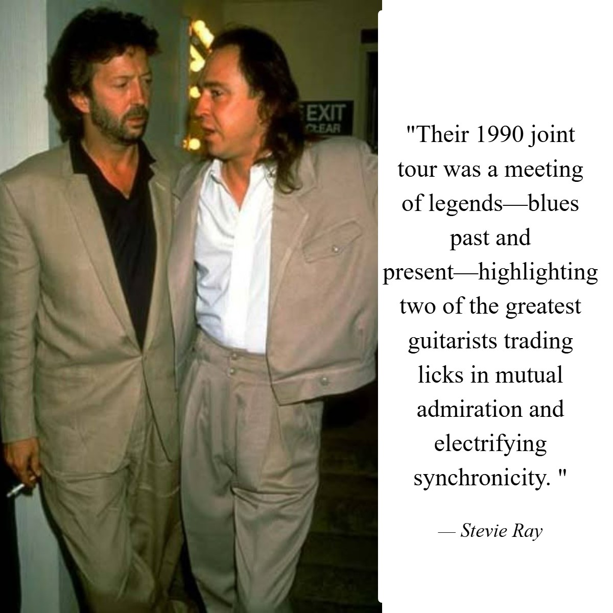 Stevie Ray Vaughan & Eric Clapton, 1990