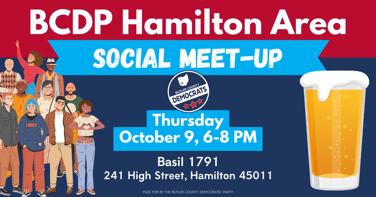 Butler - 🍻 Come unwind with us! Hamilton-area Democrats are getting ...