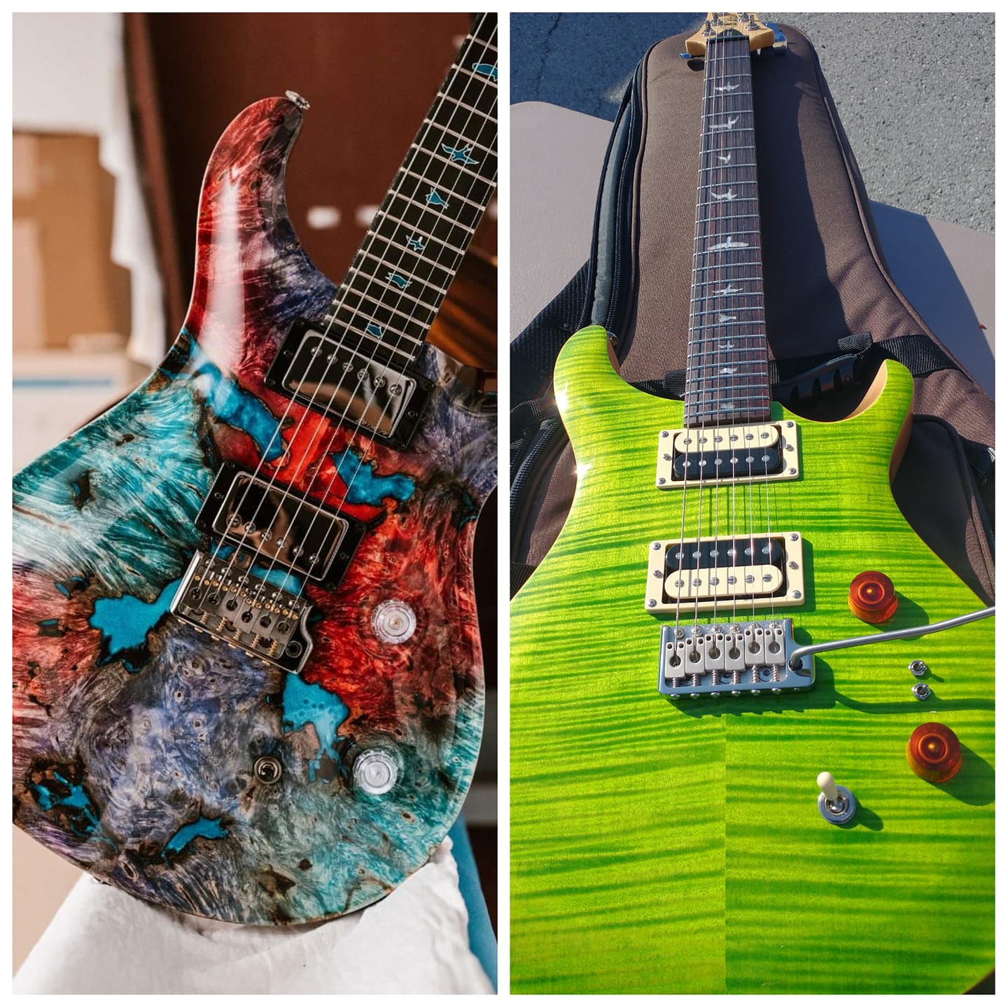 Lets see those PRS guitars. 2012 custom 24 Eriza Verde.