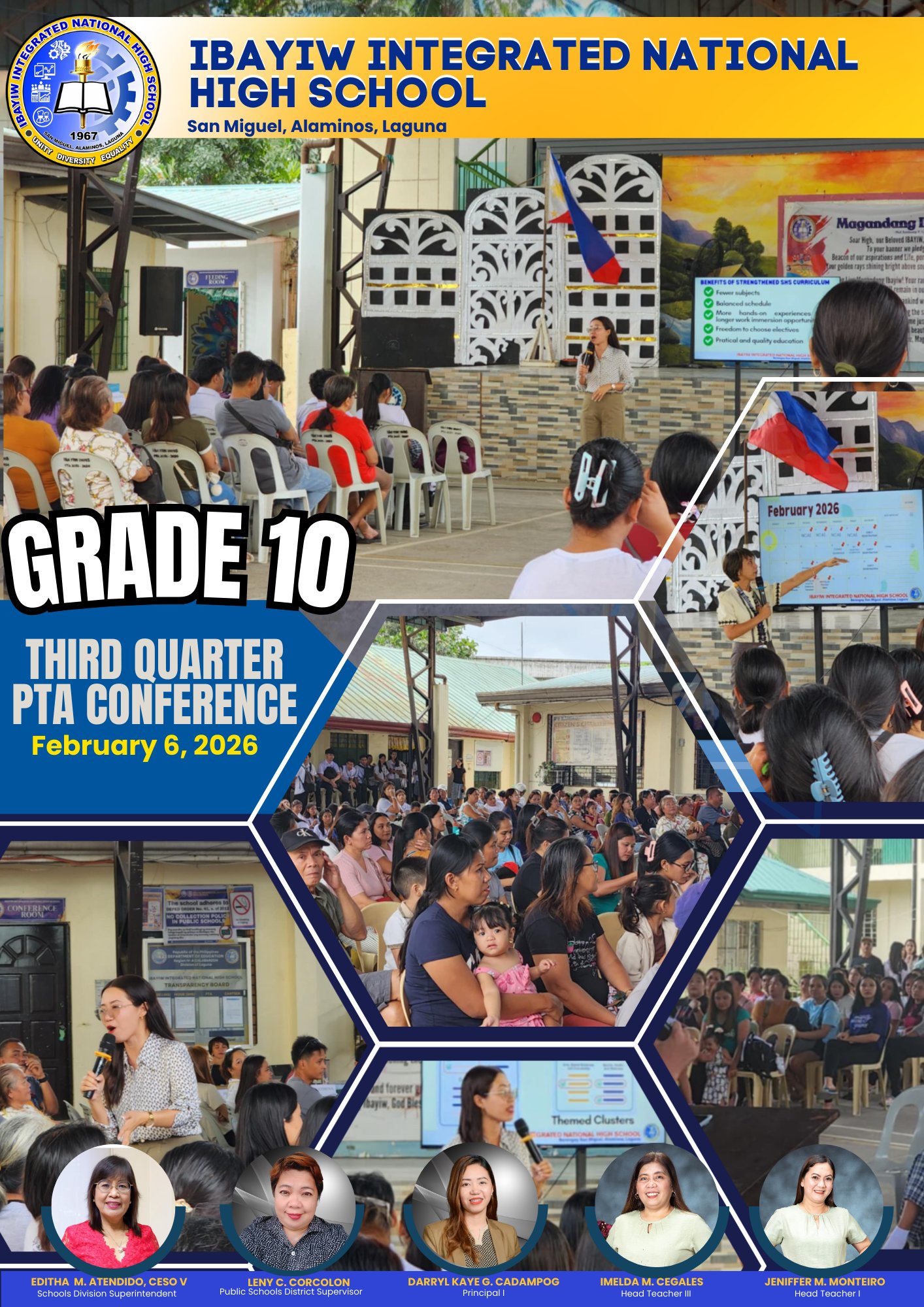Grade 10 Third Quarter PTA Conference Grade 10 Parents and Guardians ...
