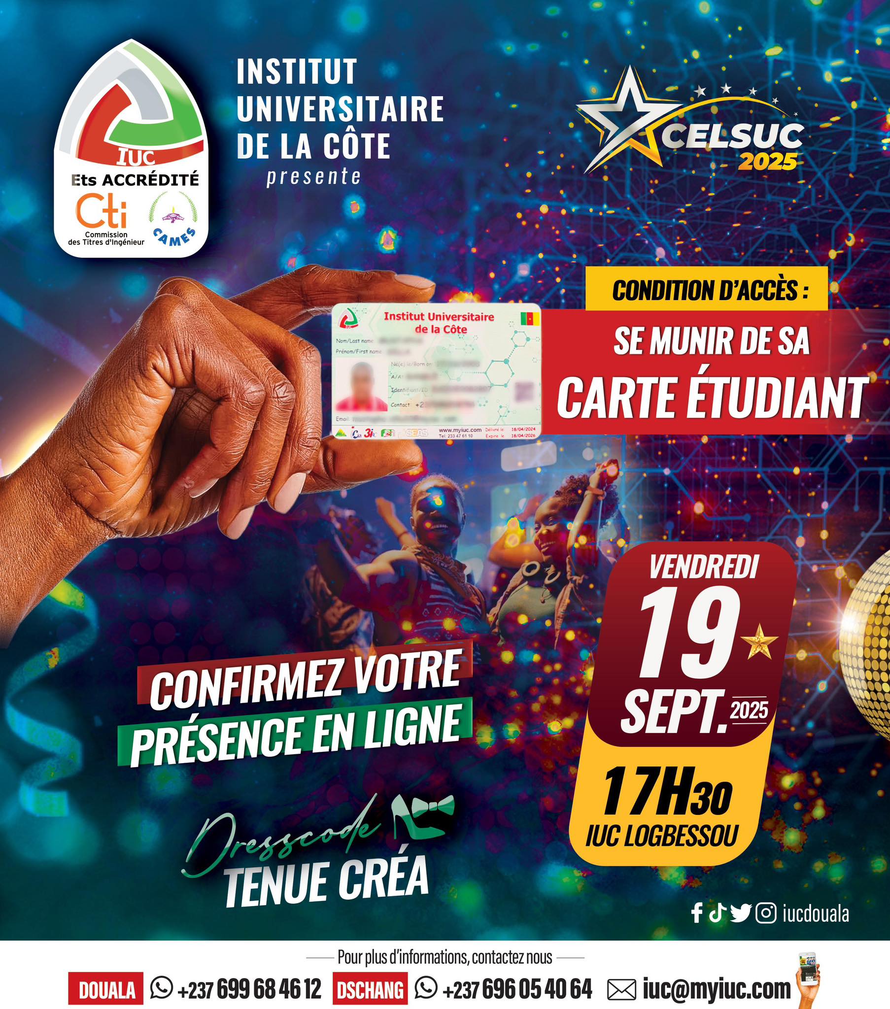 🥇CELSUC... - Institut Universitaire de la Côte - IUC Douala | Facebook
