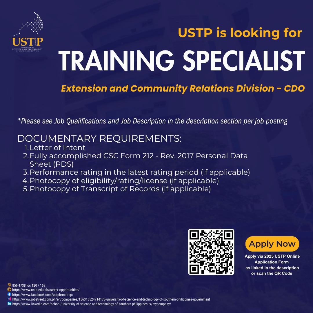 📍... - USTP HRMD - Recruitment, Selection and Placement | Facebook