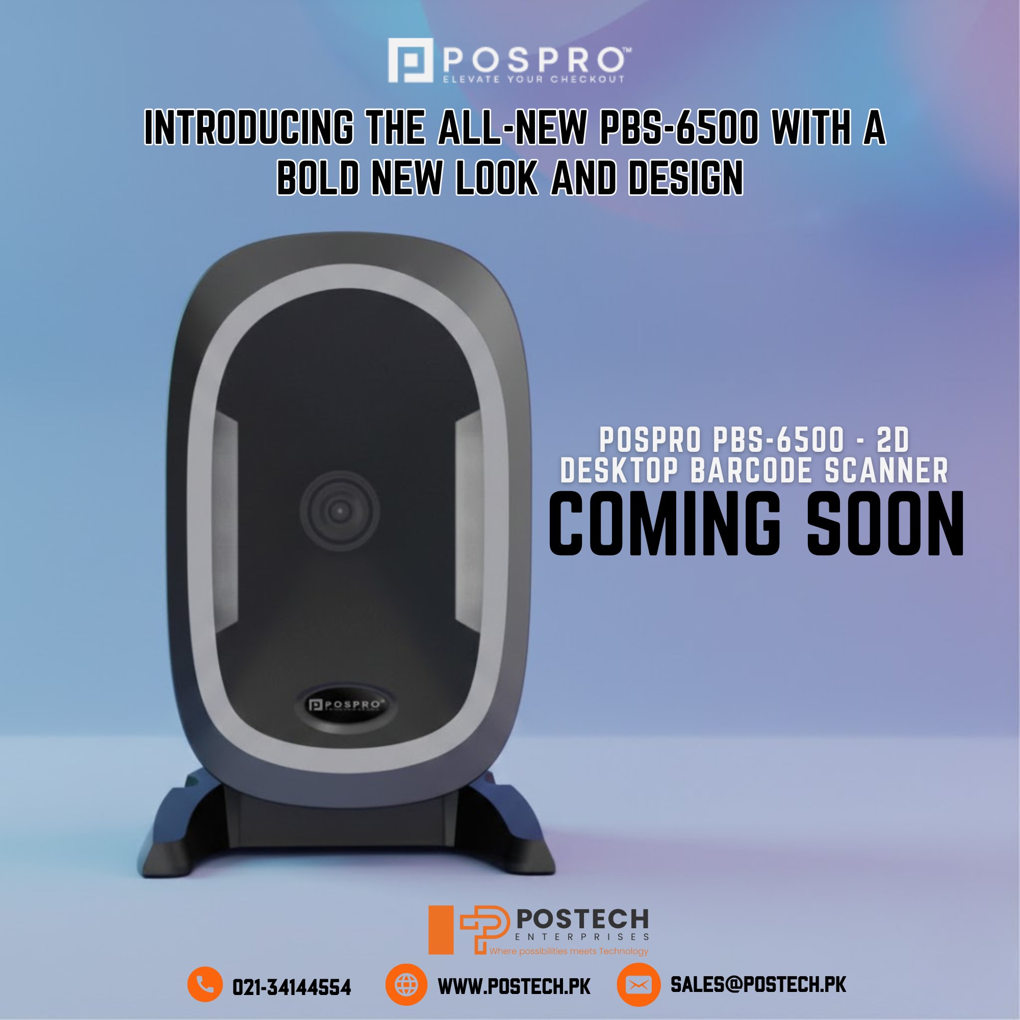 Postech - 🚀 POSPRO PBS-6500 2D Barcode Scanner — built for speed ...