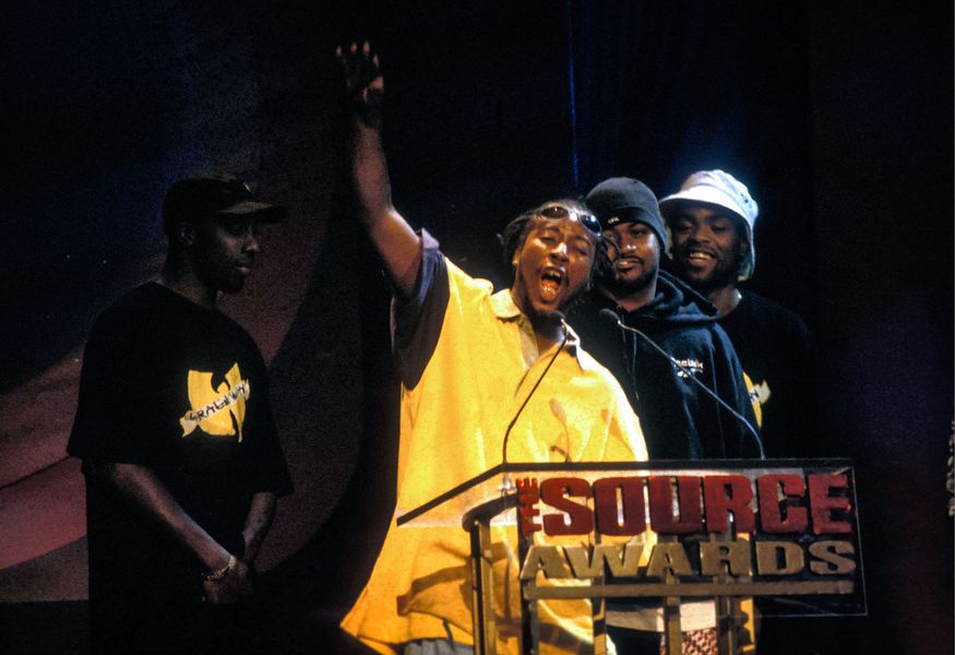 Wu-Tang at the Source Awards in 1995. They won Artist of the Year