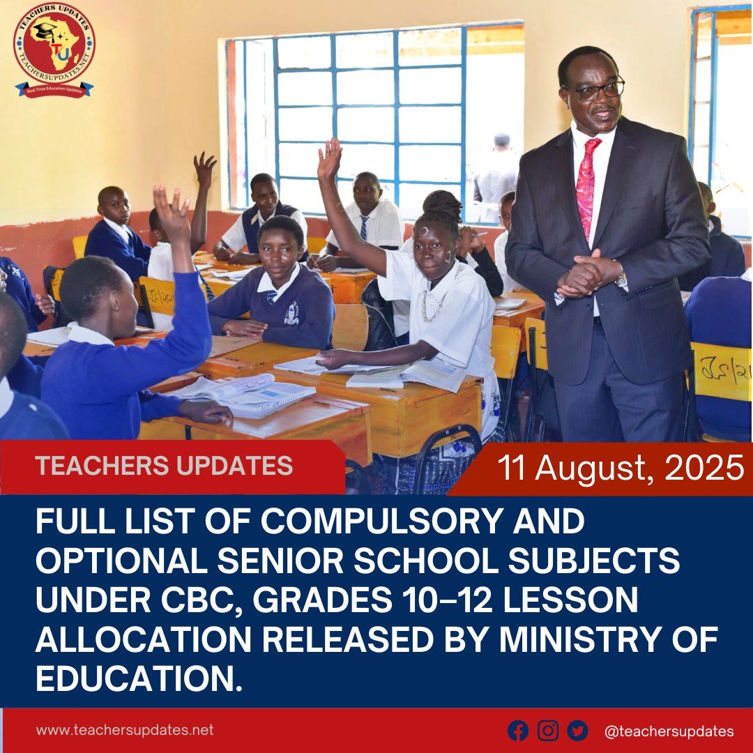 Full List of Compulsory and Optional... - Teachers Updates | Facebook