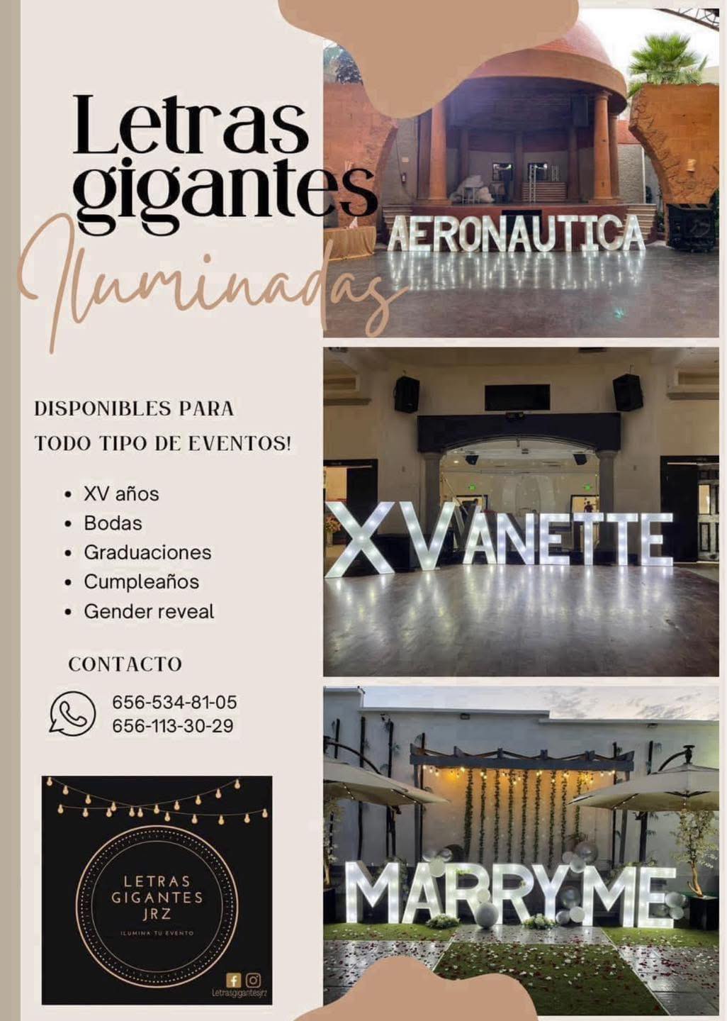 Letras gigantes Jrz | Ciudad Juárez