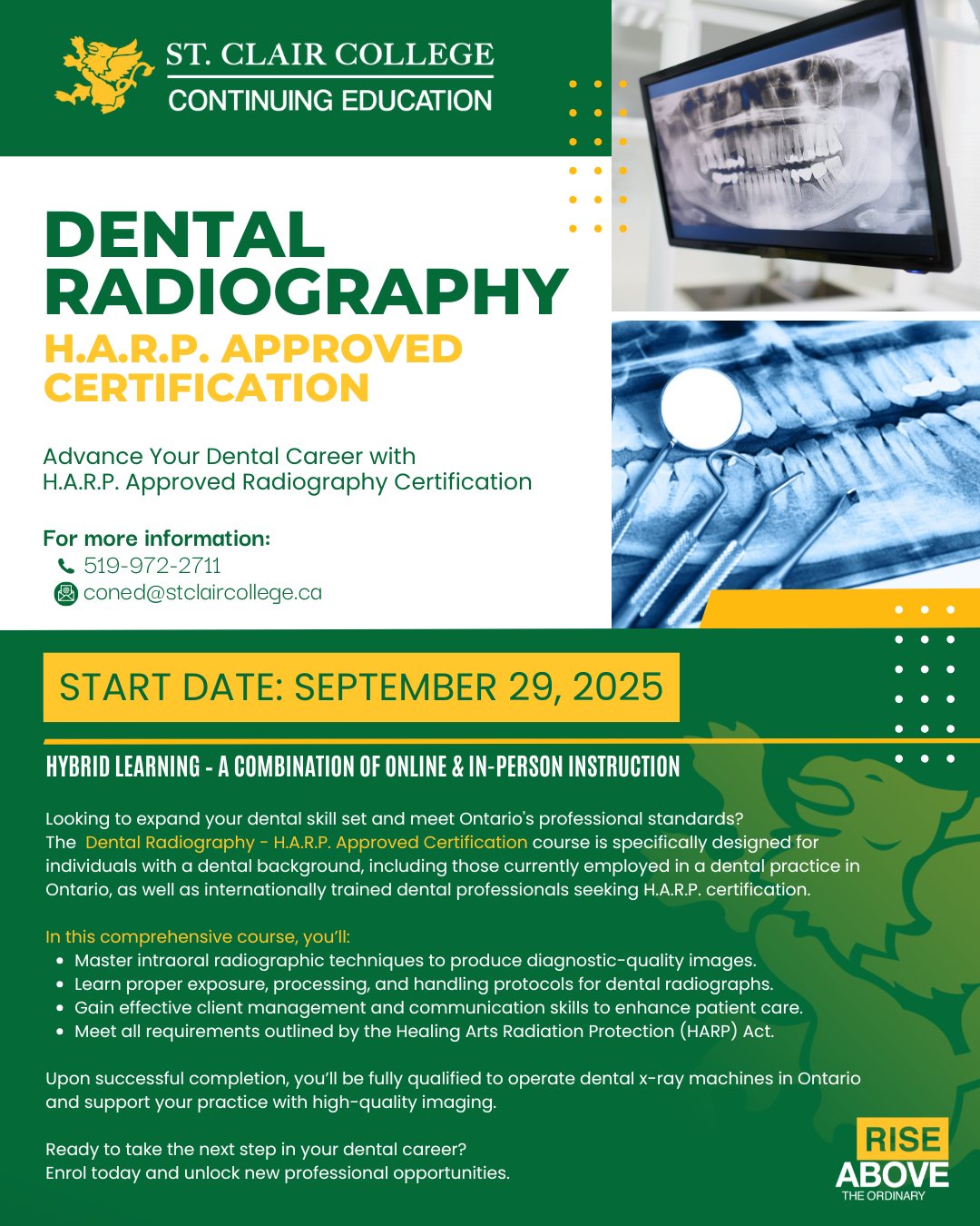 St. - 🦷 Boost Your Dental Credentials with H.A.R.P. Approved ...