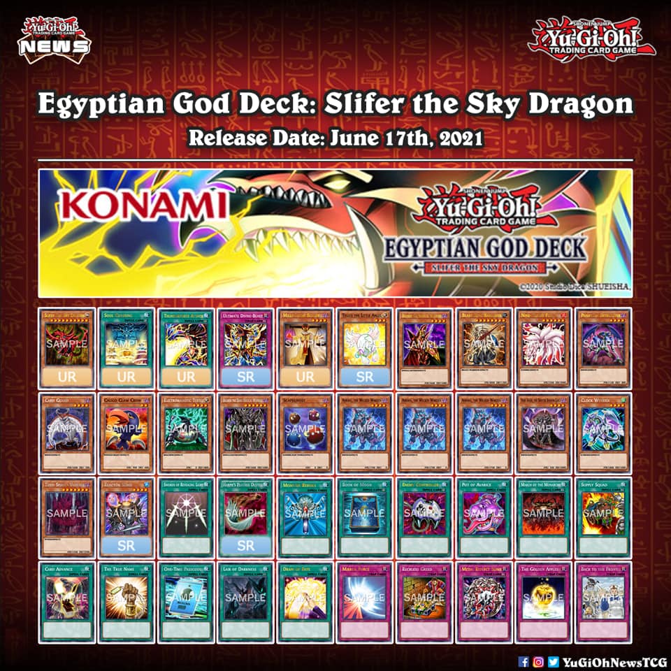 yugioh slifer deck list Yu-Gi-Oh! TCG: Egyptian God Best Slifer Deck! - God