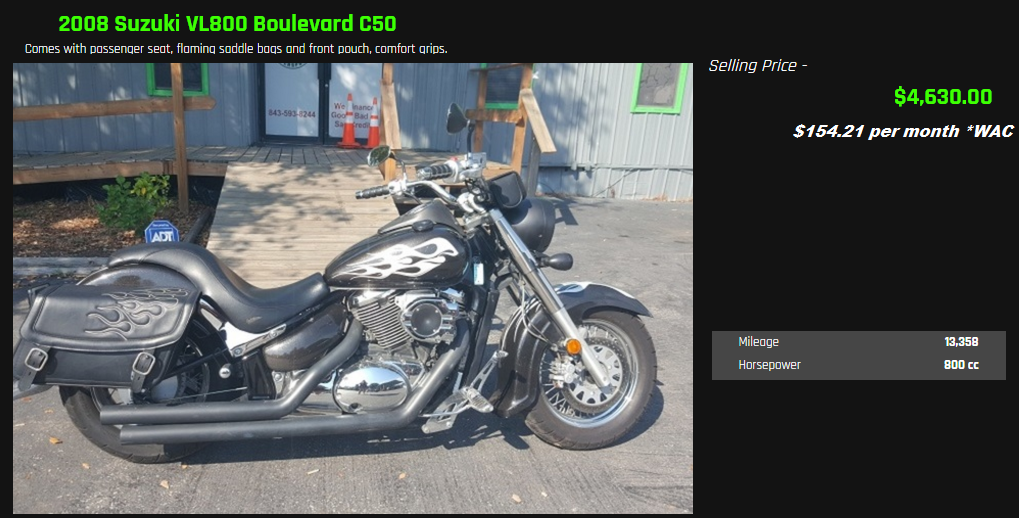 Bad boy dealer located in Dillon SC we finance as well I have a