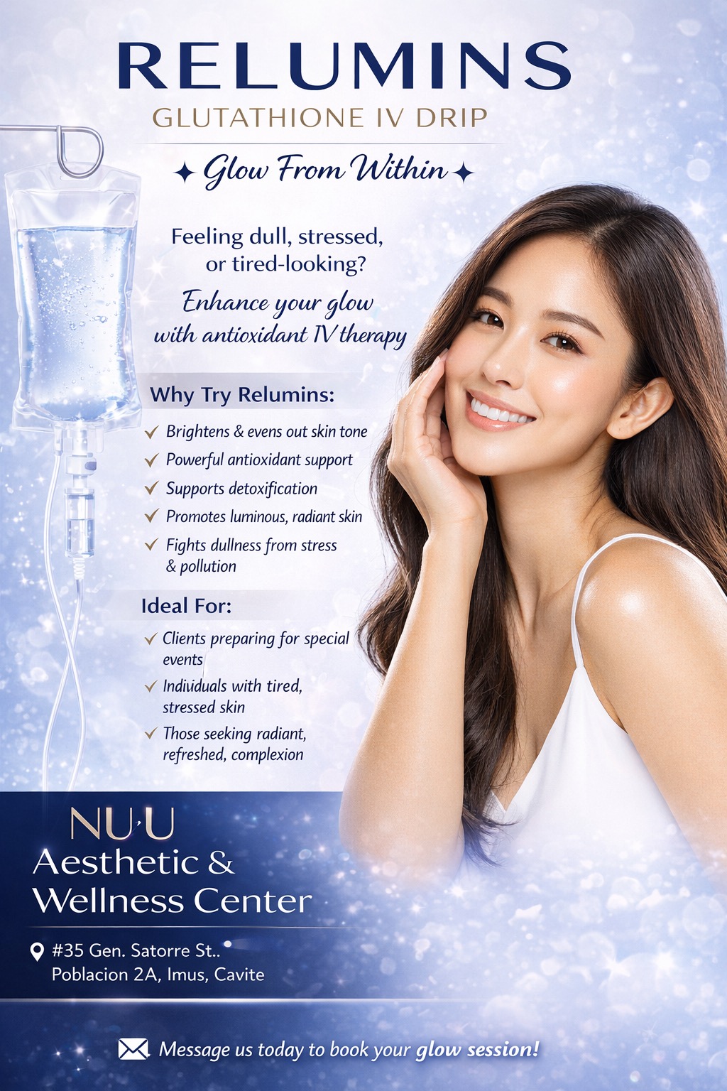 relumins glutathione injection NU•U Species' evolutionary choice—disperse or 3xULTRA Qty:40 Bars