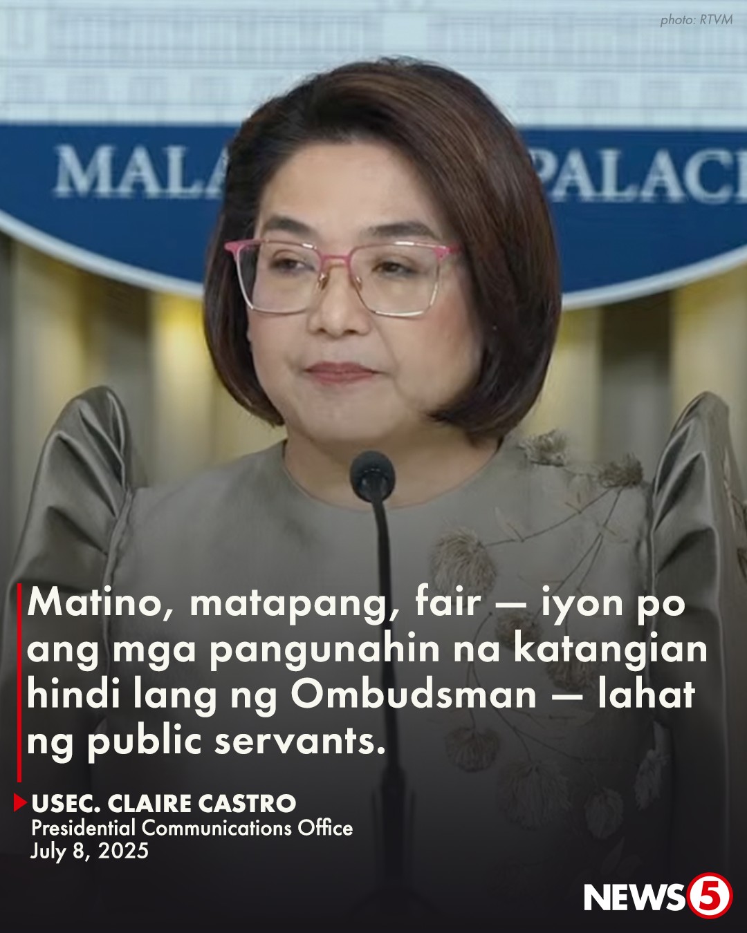 News5 - 'MATINO,' 'MATAPANG,' 'FAIR' 'Yan ang mga... | Facebook