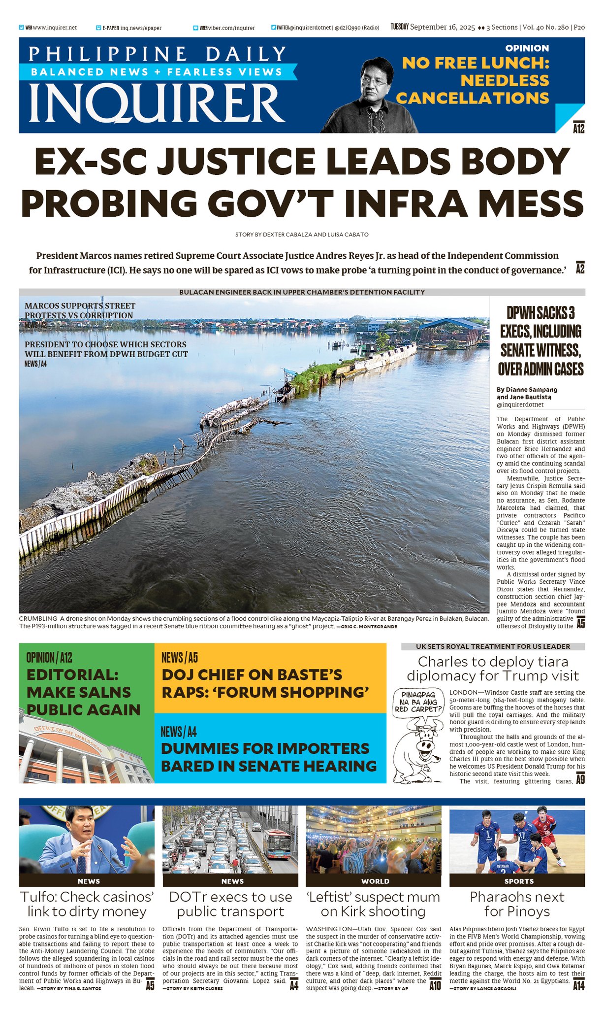INQUIRER.net - Today's Inquirer front page (Septembert 16,... | Facebook