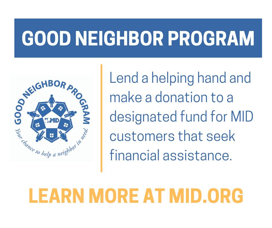 With MID's Good Neighbor... - Modesto Irrigation District | Facebook