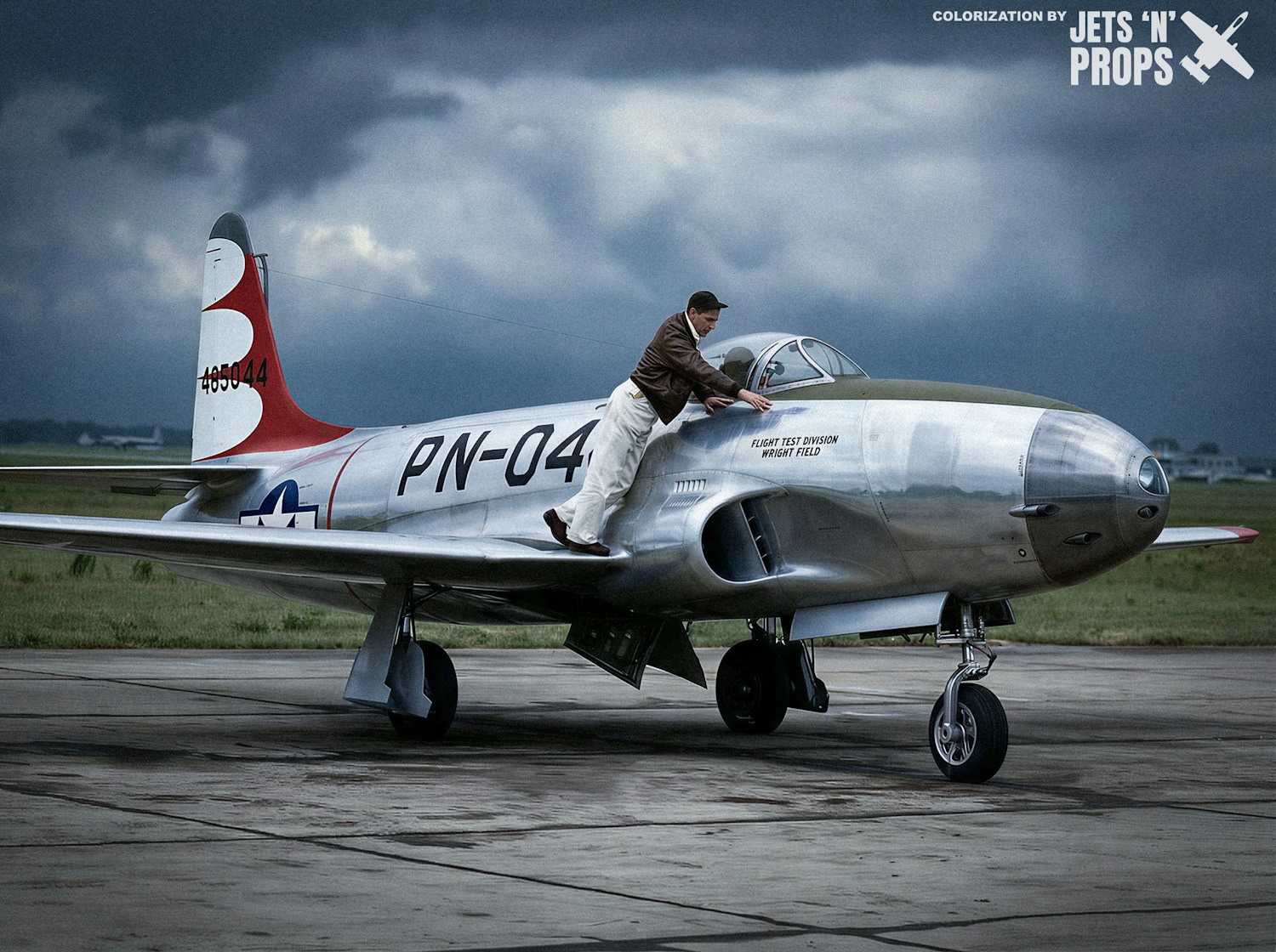Jets - A Lockheed P-80 Shooting Star prepares for participation in the ...