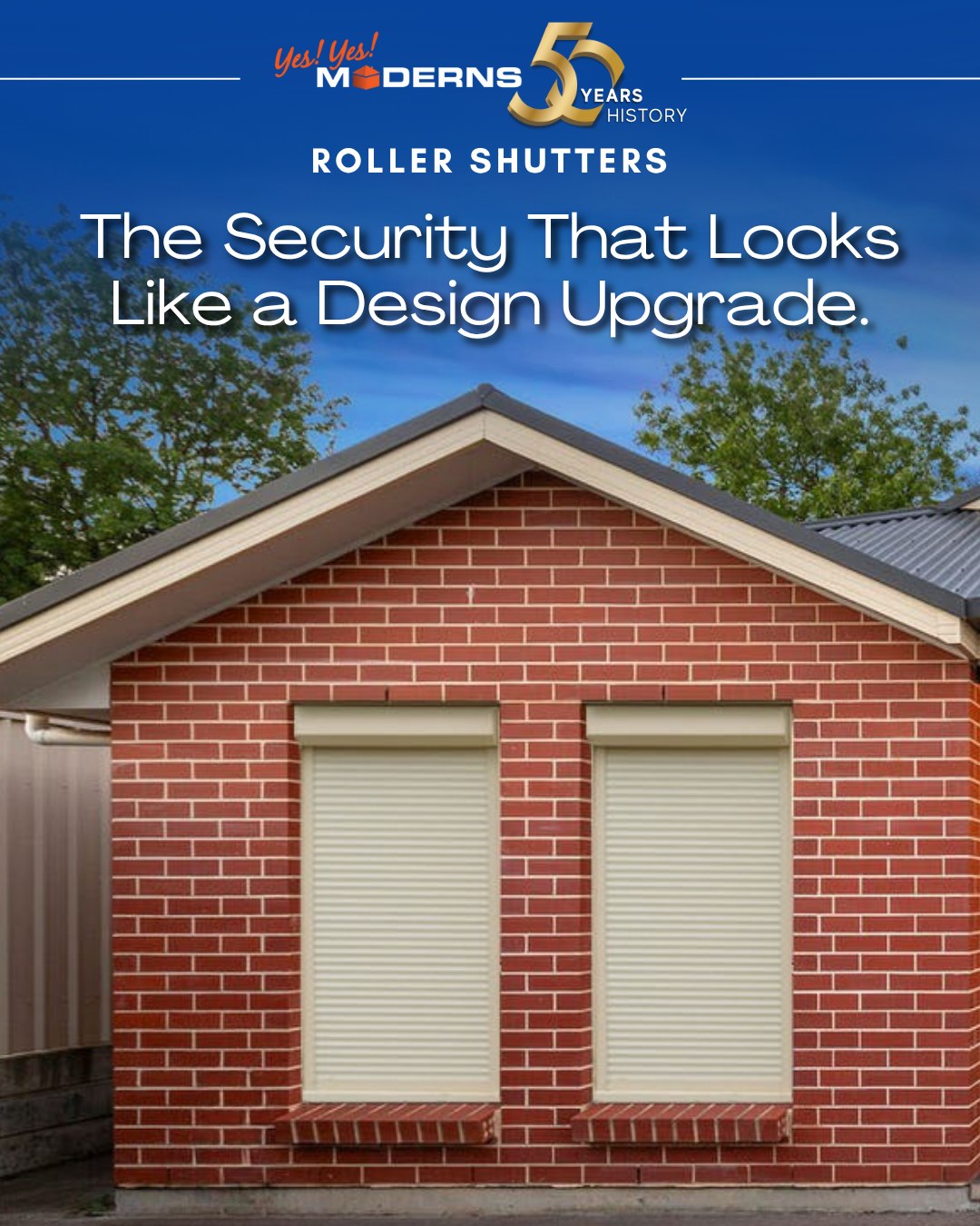 Modern - Defence Meets Design. YES YES !!🌟 Our Roller Shutters are ...