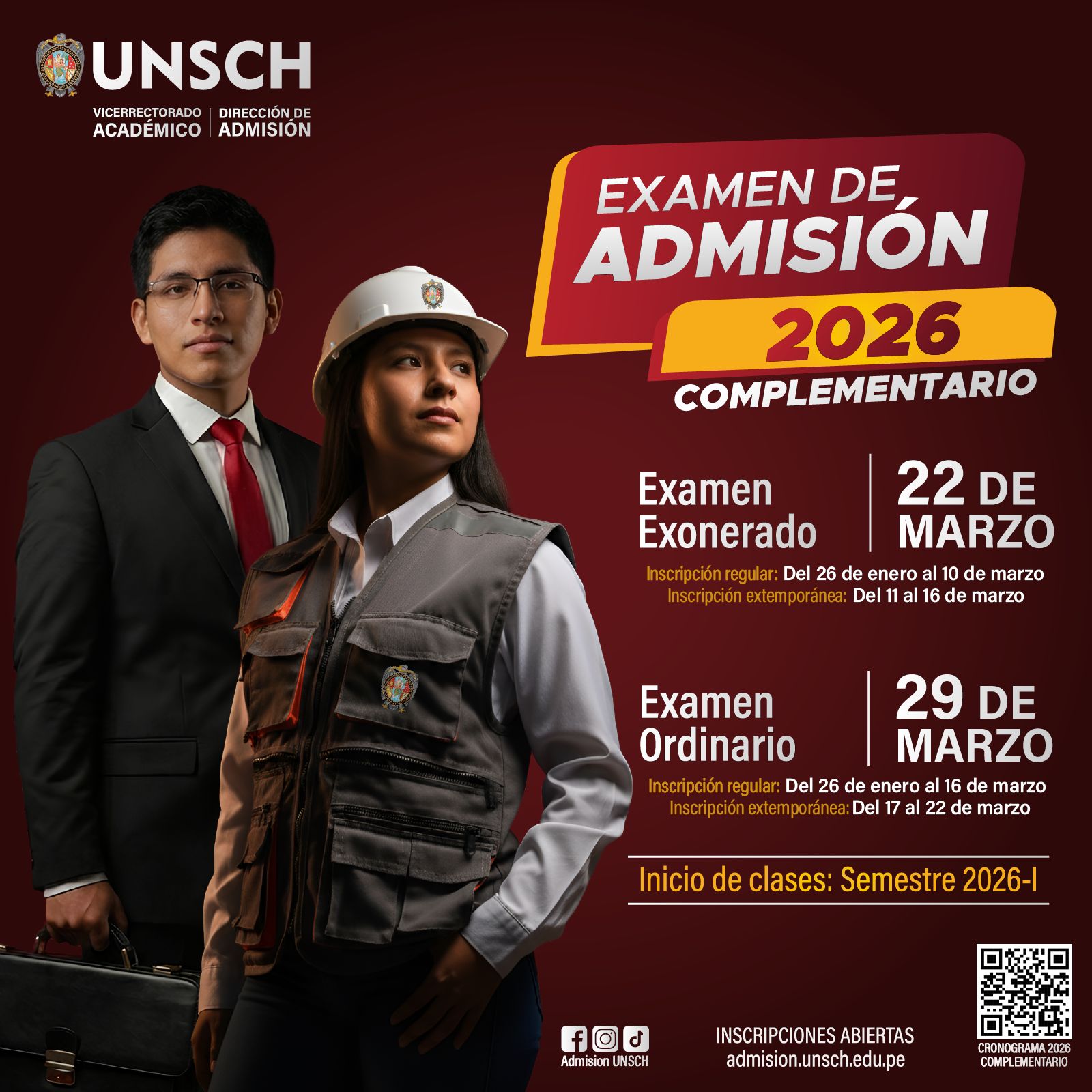 Enfoque - 👩‍🎓🧑‍🎓 EXAMEN DE ADMISIÓN 2026-COMPLEMENTARIO 📣 ¡Hey ...