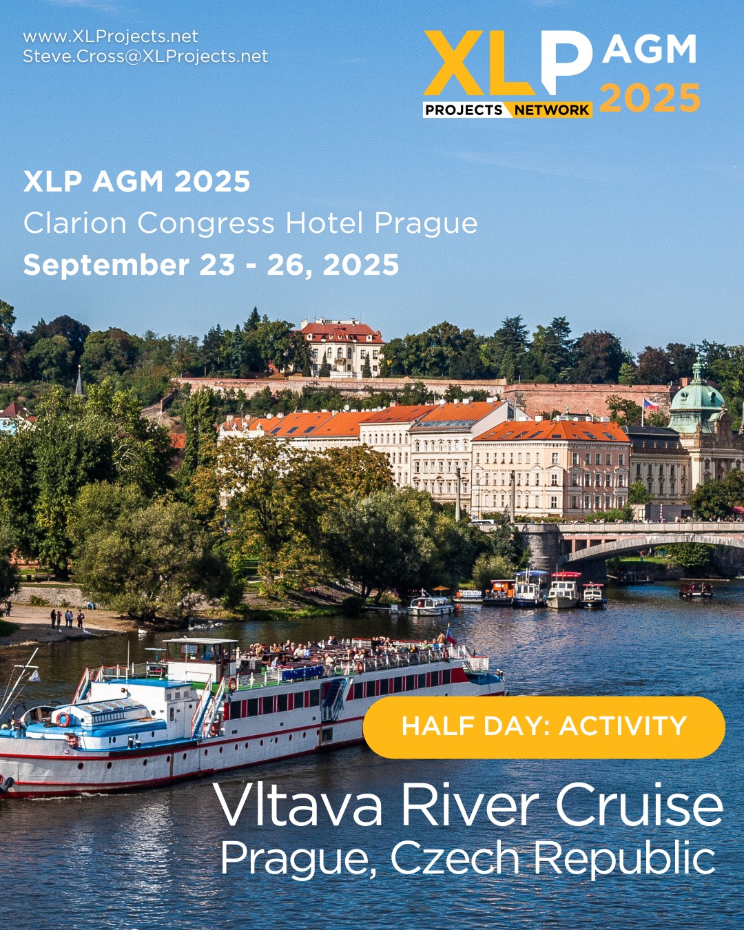 XLProjects - Join us on the Vltava River Cruise for the... | Facebook