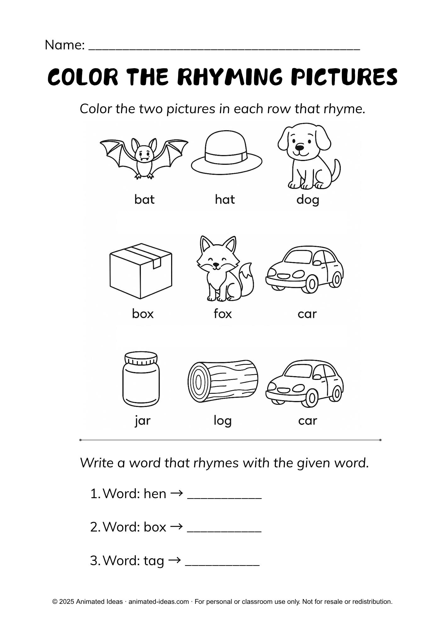 GRADE 1 - 3 ENGLISH MATATAG | FREE Rhyming Words Worksheet | Facebook
