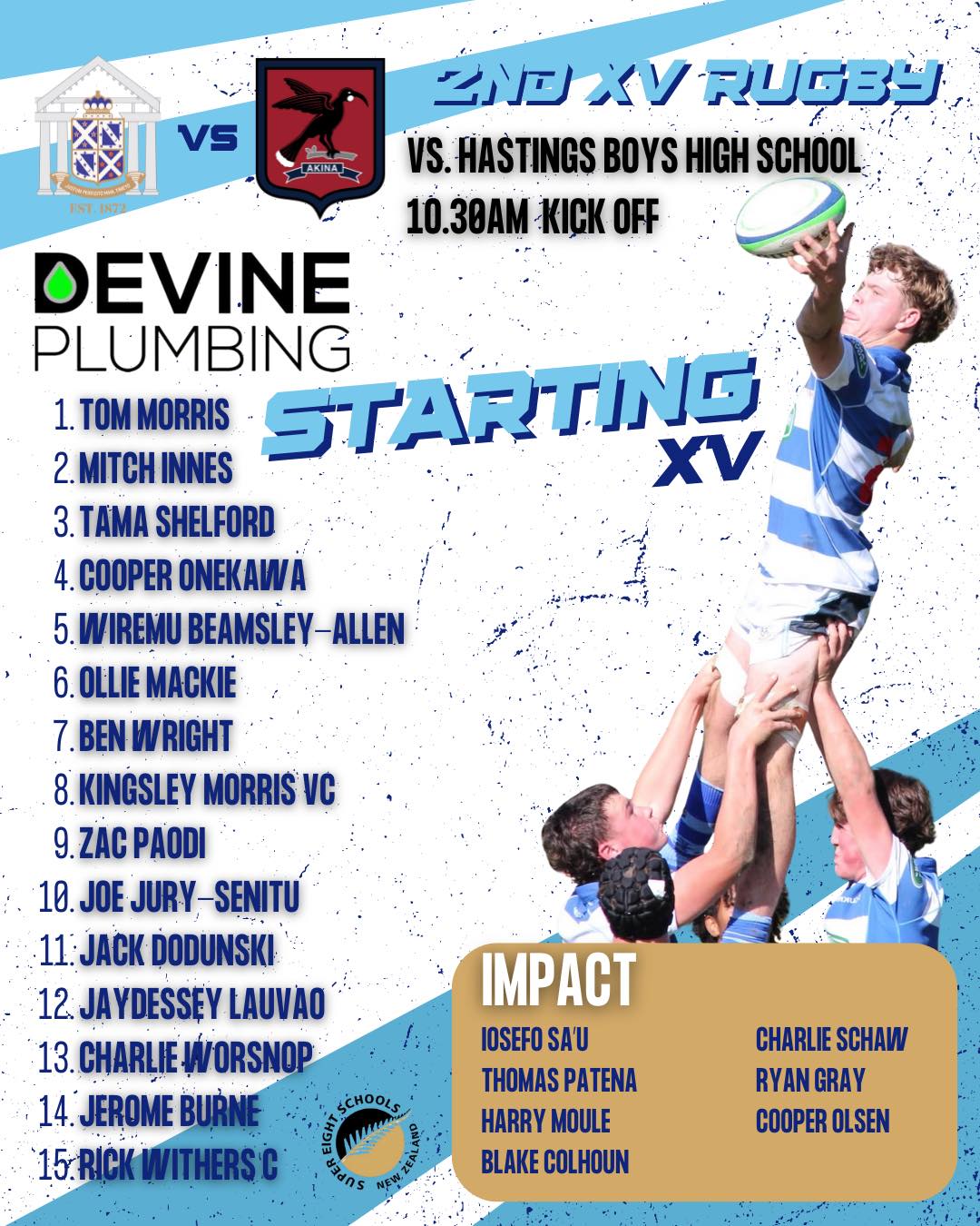 Napier Boys' High School Sports