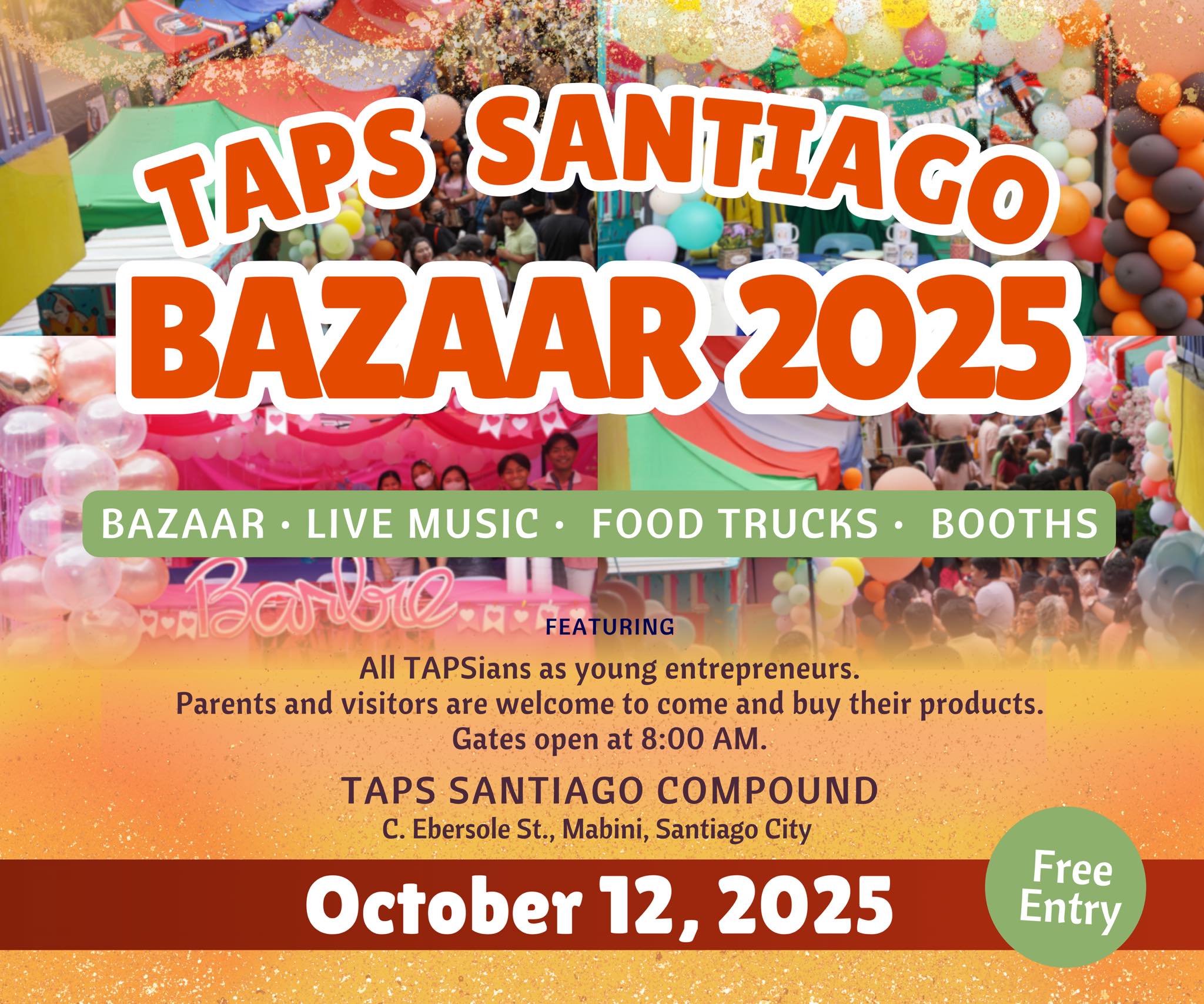 🎉 TAPS SANTIAGO BAZAAR 2025 🎪 Get... - TAPS Santiago Campus | Facebook