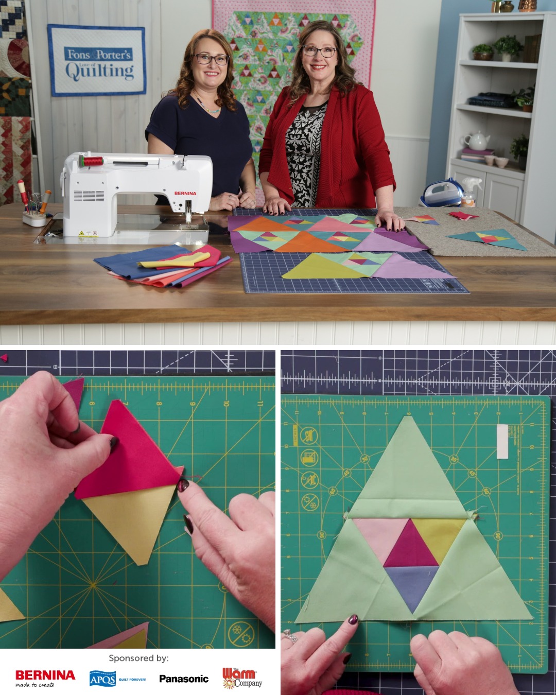 Fons - **Sponsored Content** Triangle Trio: Love of Quilting TV Episode ...