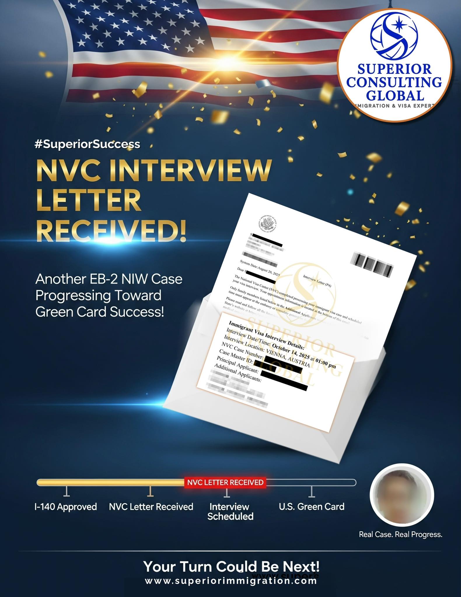 Superior - 🚨 BREAKING NEWS — Another EB-2 NIW Client Reaches the Final ...