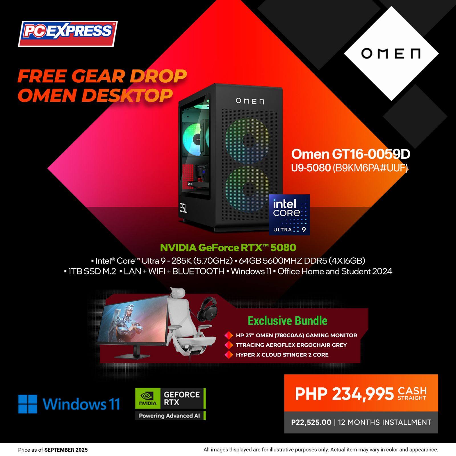 PC - 🎮 OMEN GT16-0059D Gaming & Creator Bundle Power through AAA games ...